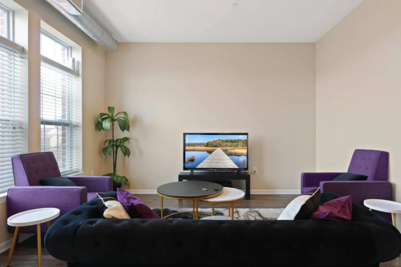 Communal lounge/ TV room in Private Bed Downtown INDY - Shared