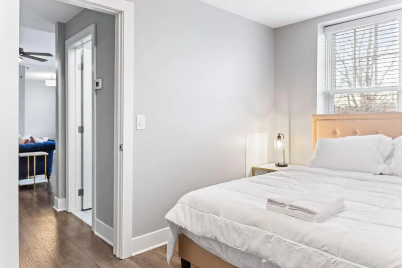 Bedroom, Bed in Your Cozy One Bedroom Midtown