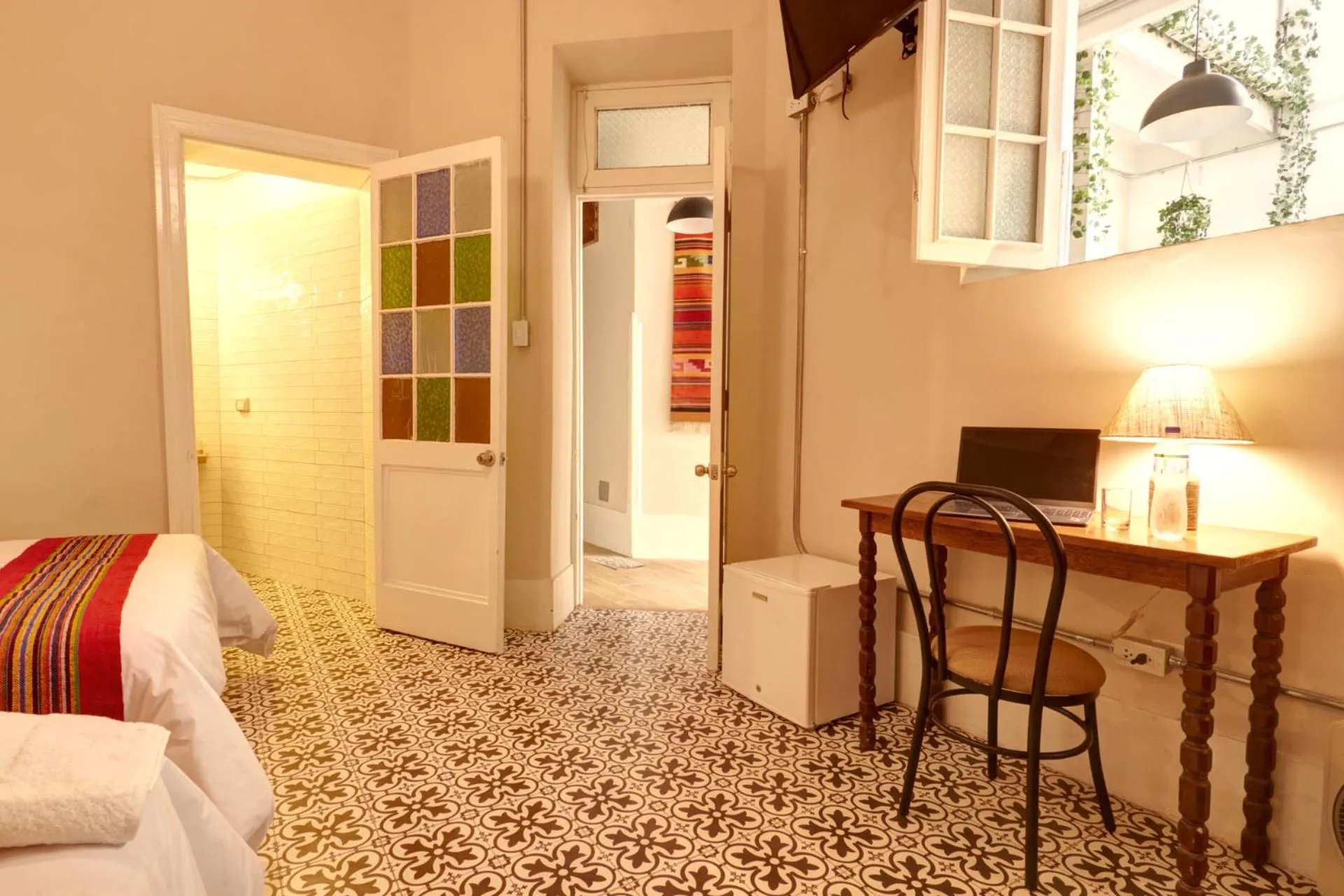 Twin Room with Two Double Beds in Casa Porta