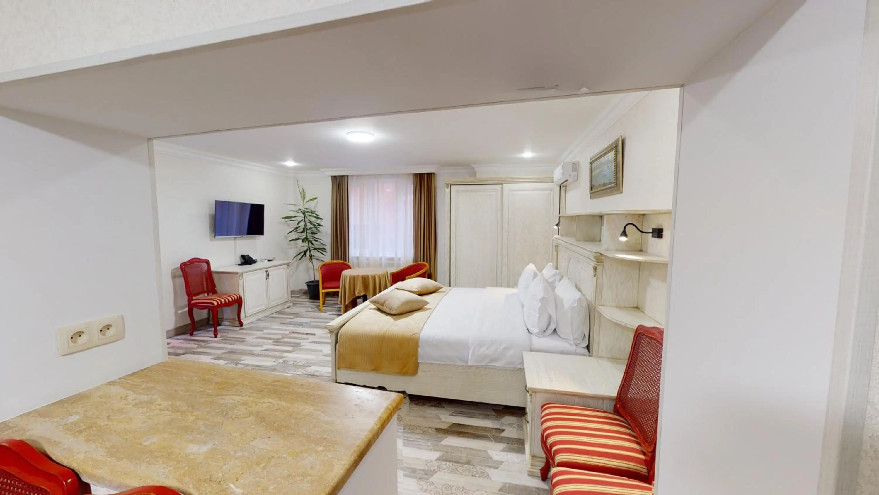 Bed in Aspar Boutique Hotel