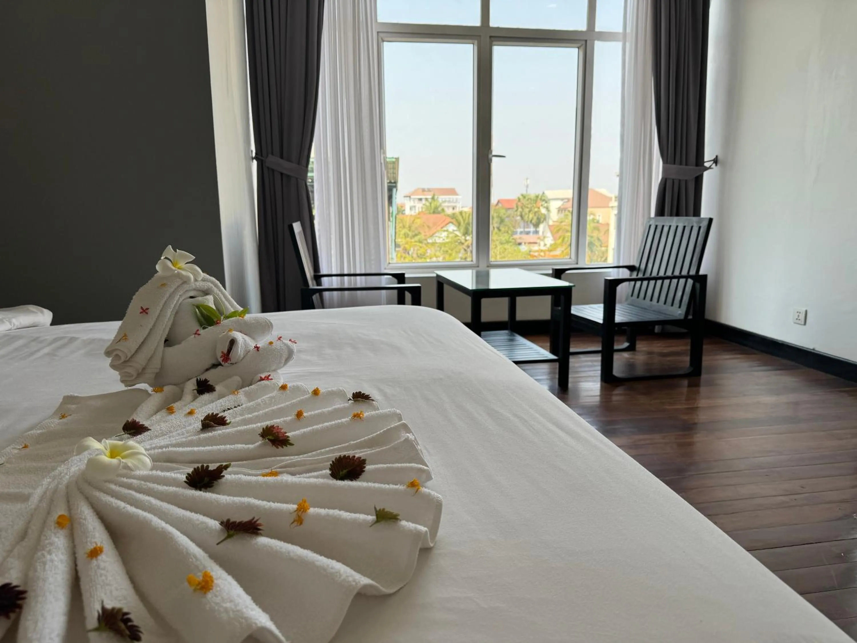 Bed in Flex Urban Family Villa Hotel