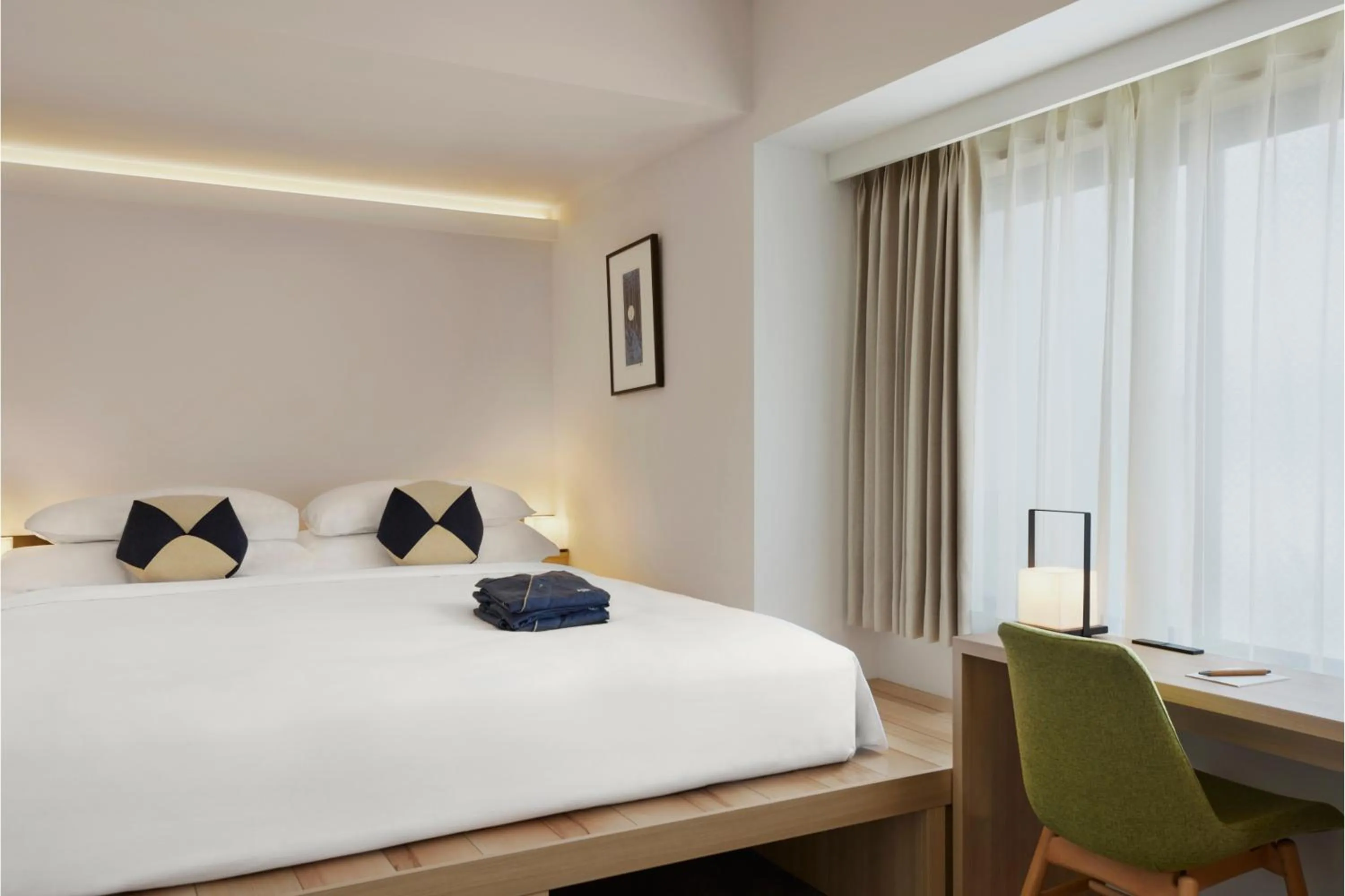 Bed in ASAI Kyoto Shijo