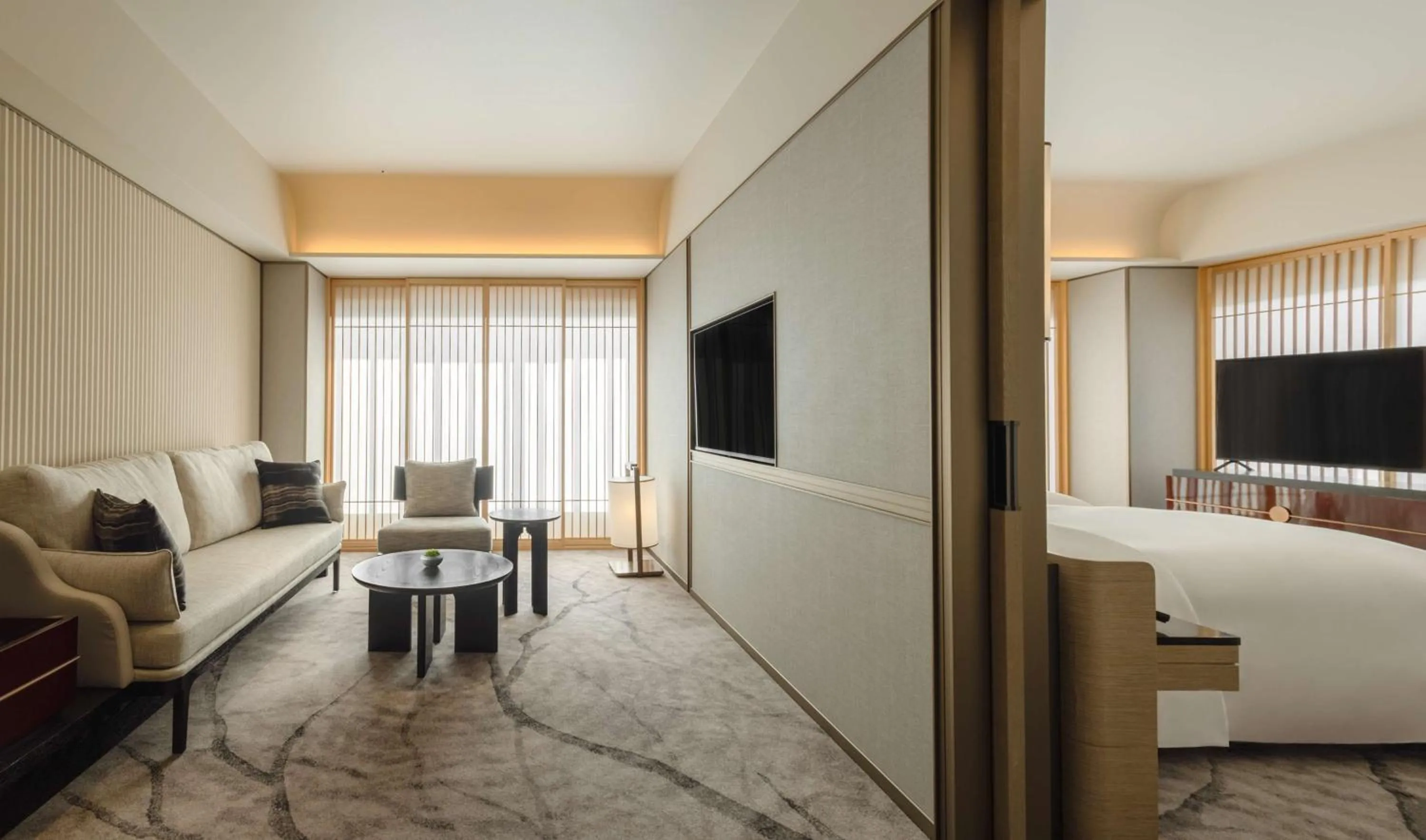 View (from property/room), Bed in Dusit Thani Kyoto