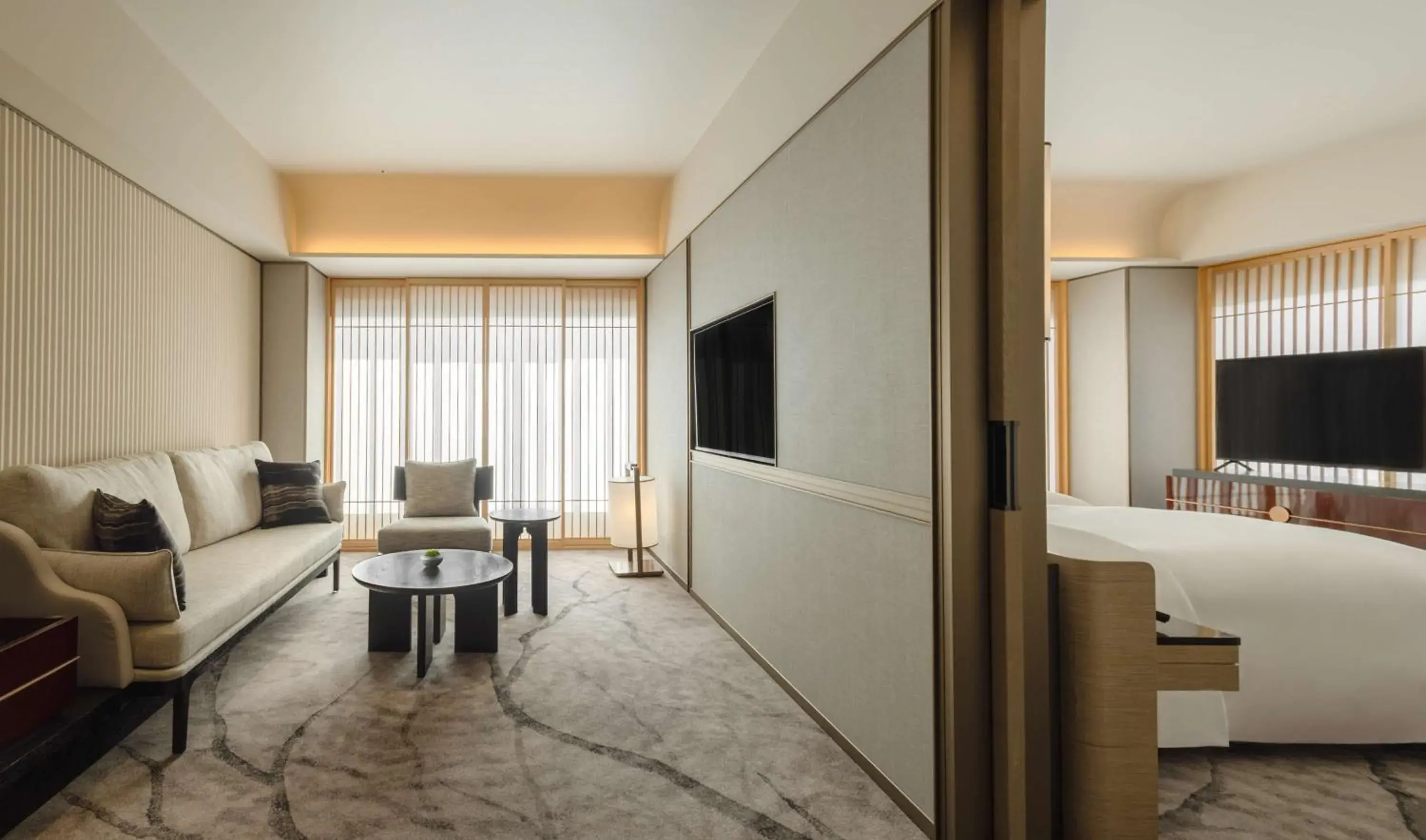 View (from property/room), Bed in Dusit Thani Kyoto View (from property/room), Bed in Dusit Thani Kyoto