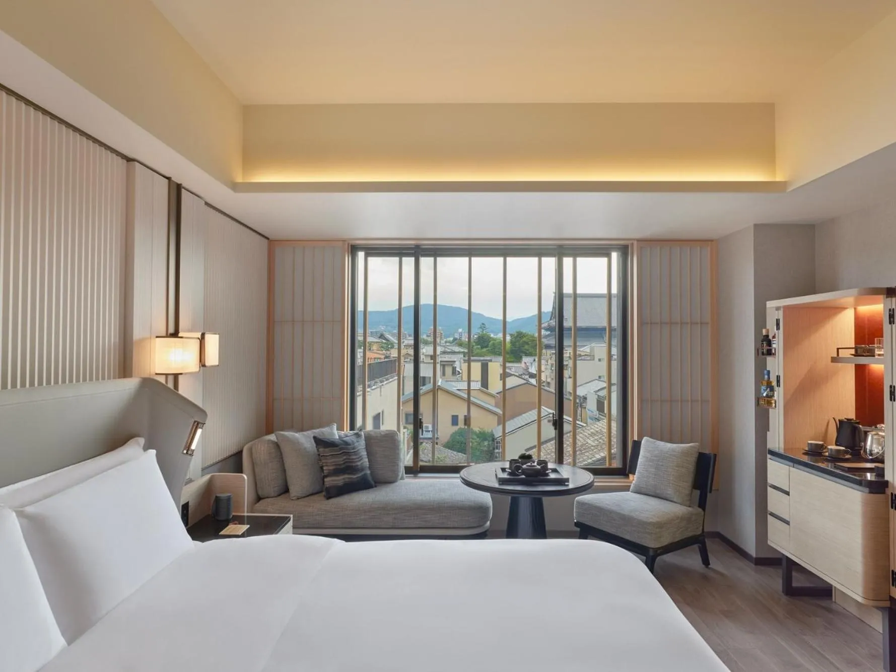 Bed in Dusit Thani Kyoto