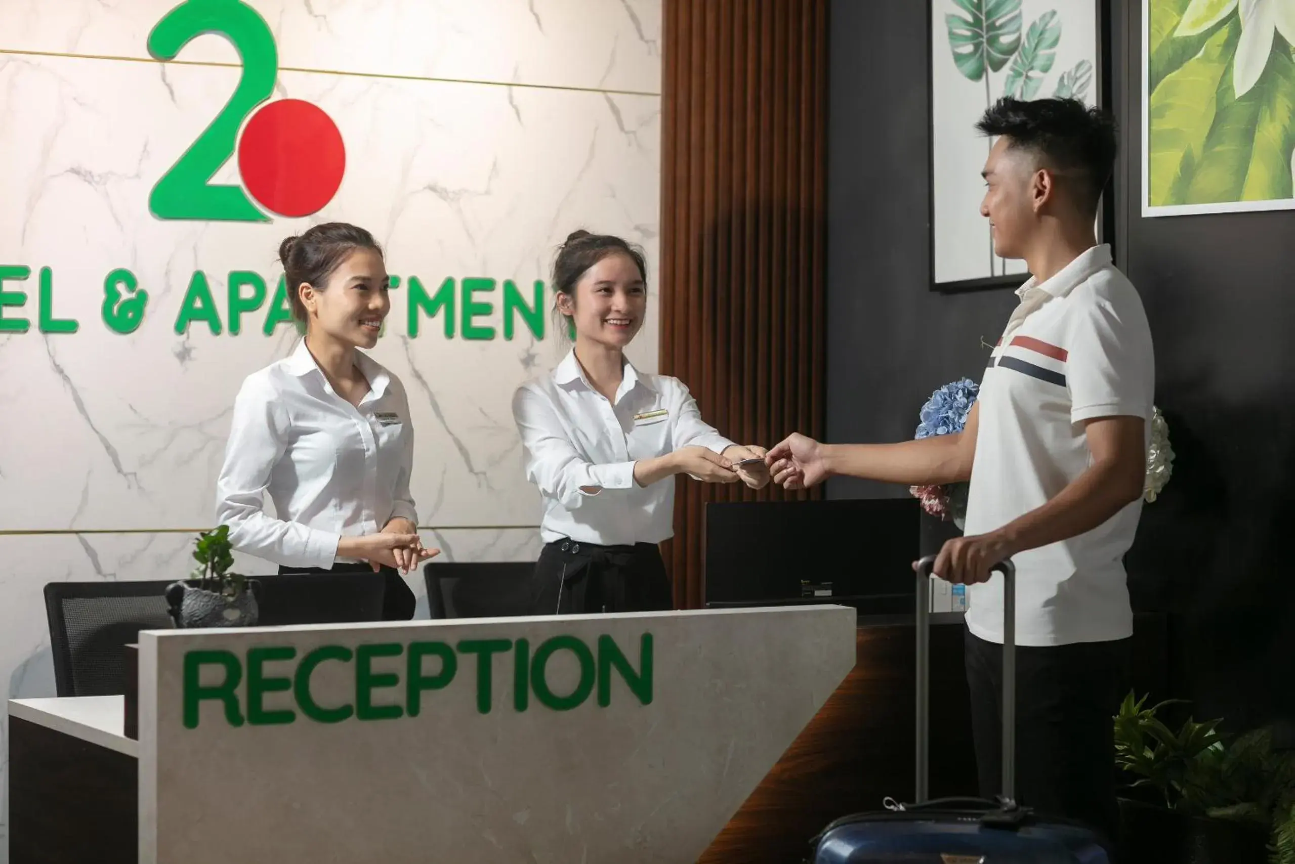 Lobby or reception in Hai Mươi Hotel & Apartment Lobby or reception in Hai Mươi Hotel & Apartment