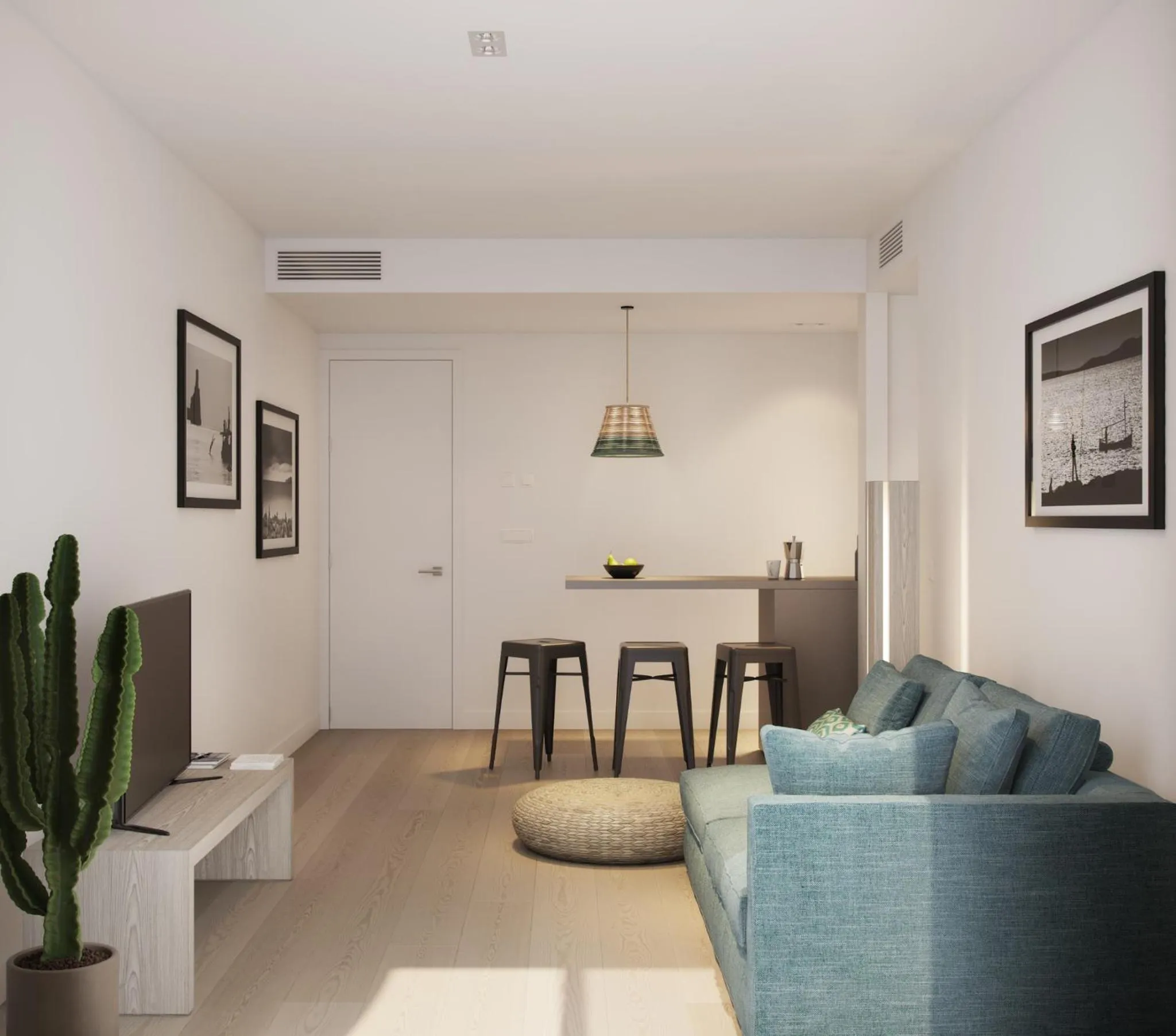 Living room in White Apartments - Adults Only