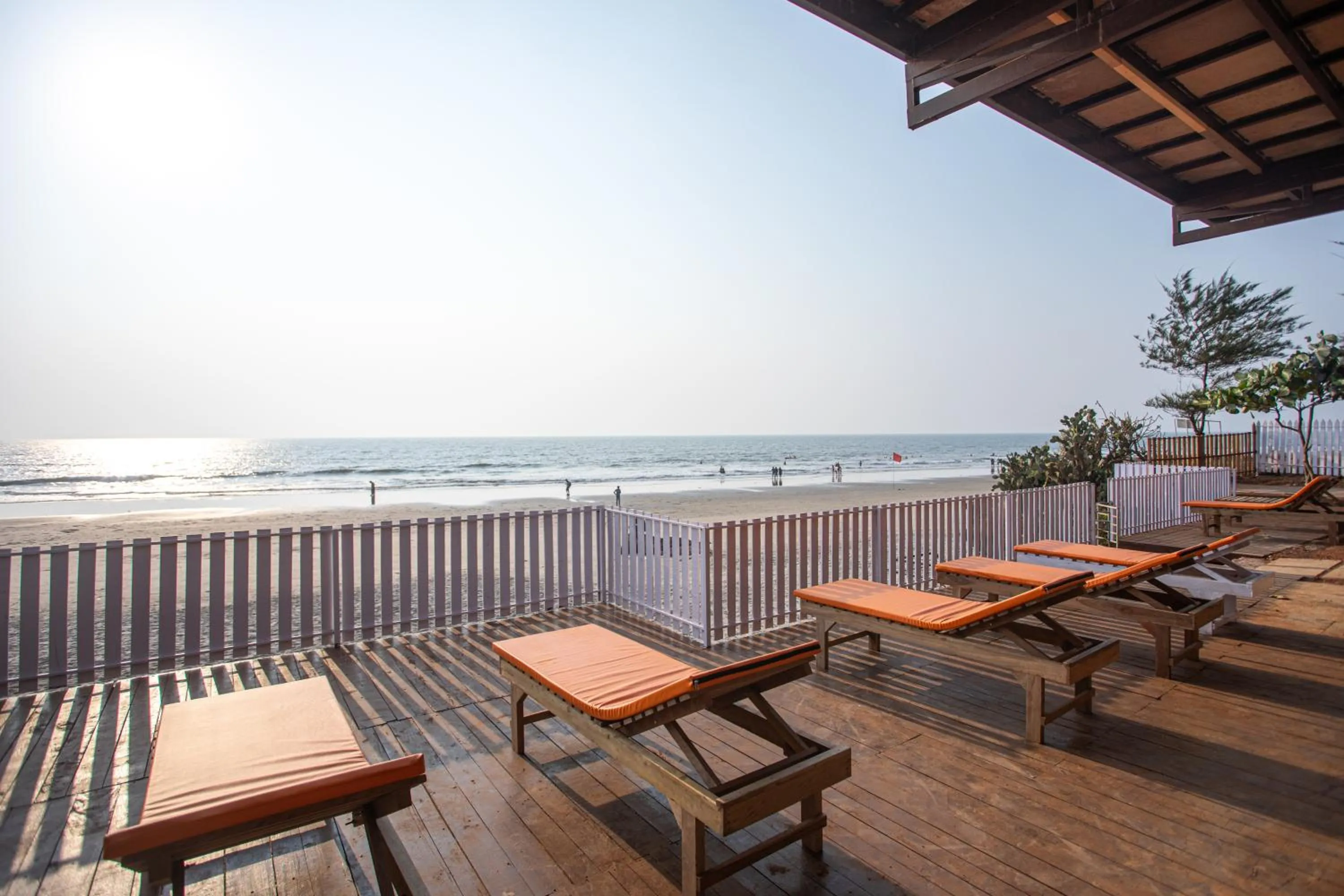 Balcony/Terrace in Dallas Beach Resorts Ashvem Beach