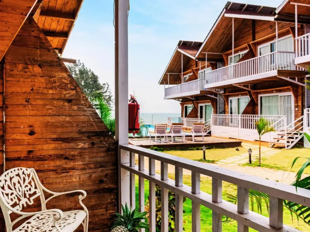 Wooden Cottage Garden View in Dallas Beach Resorts Ashvem Beach Wooden Cottage Garden View in Dallas Beach Resorts Ashvem Beach