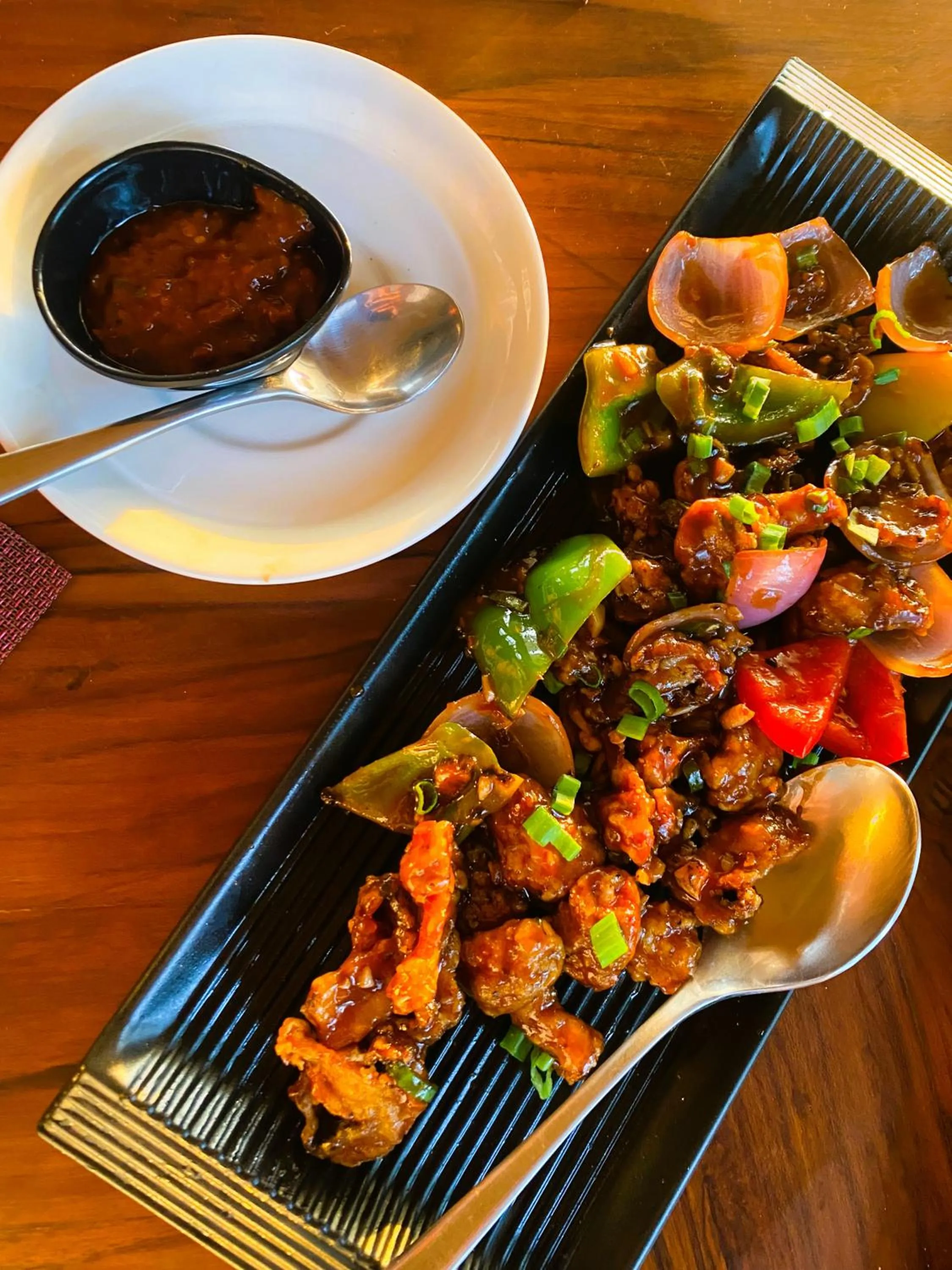 Food close-up in Dallas Beach Resorts Ashvem Beach