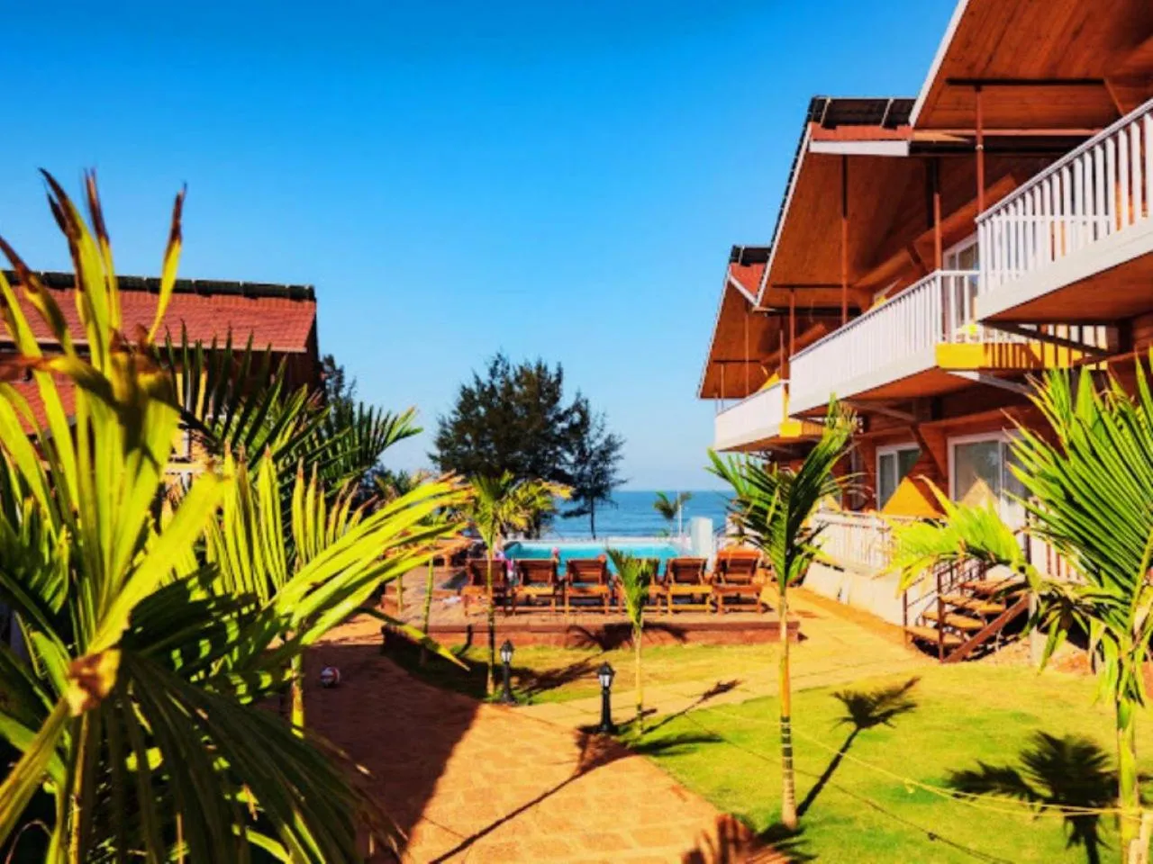 Sea view in Dallas Beach Resorts Ashvem Beach