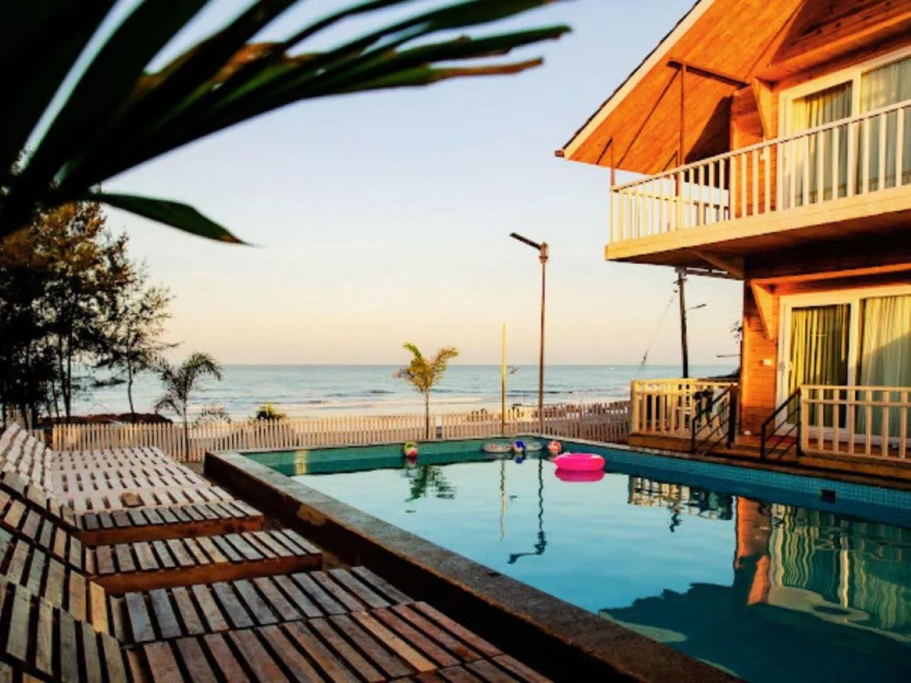 Pool view in Dallas Beach Resorts Ashvem Beach