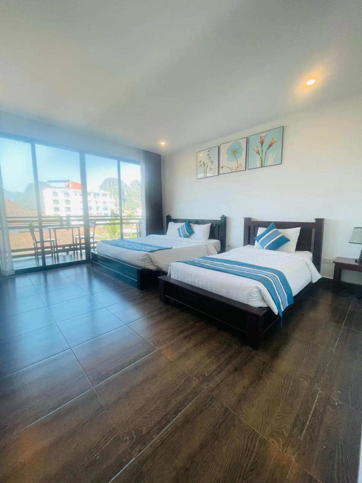 Bed in VANG VIENG TOPVIEW HOTEL