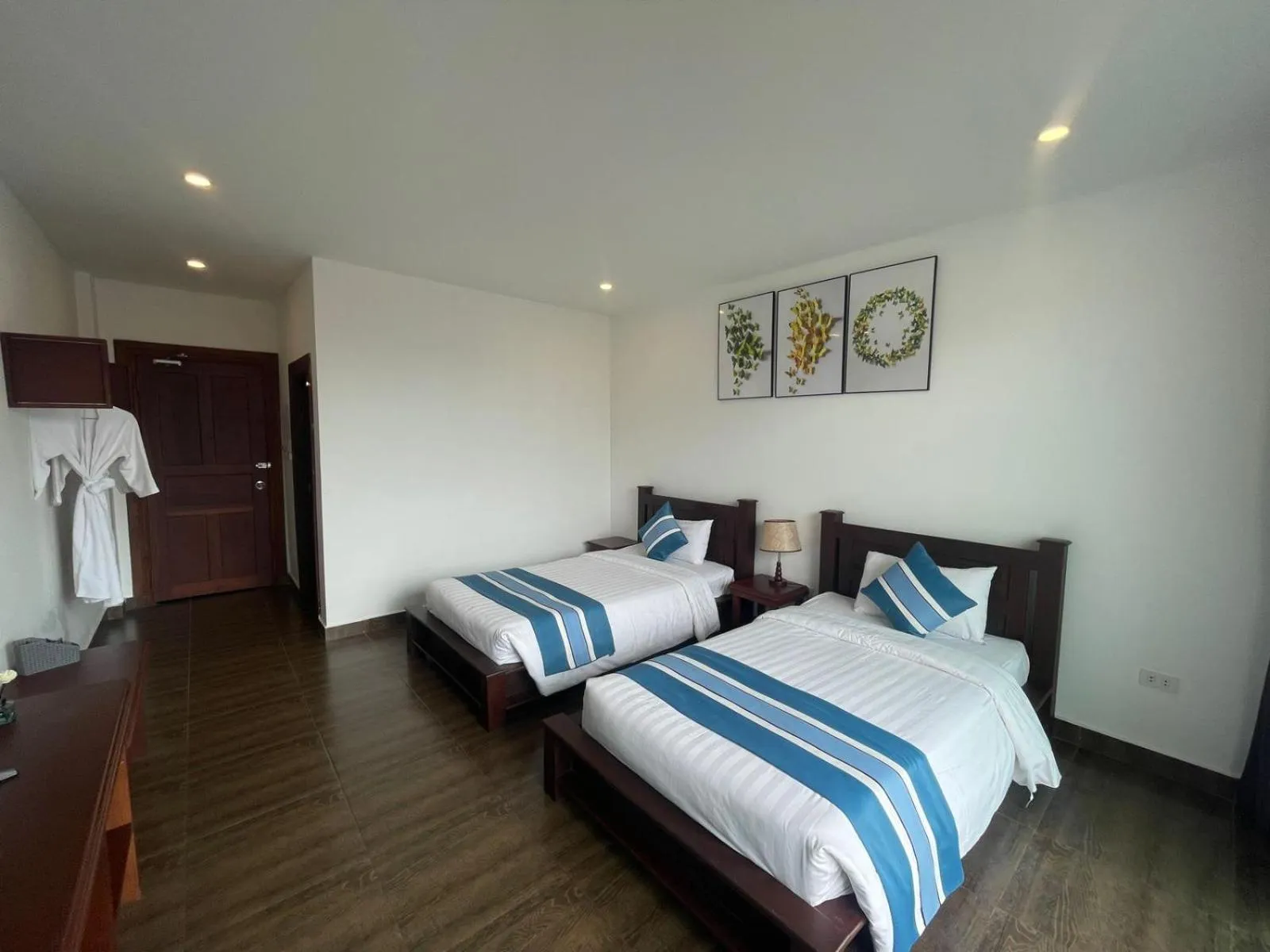 Bed in VANG VIENG TOPVIEW HOTEL