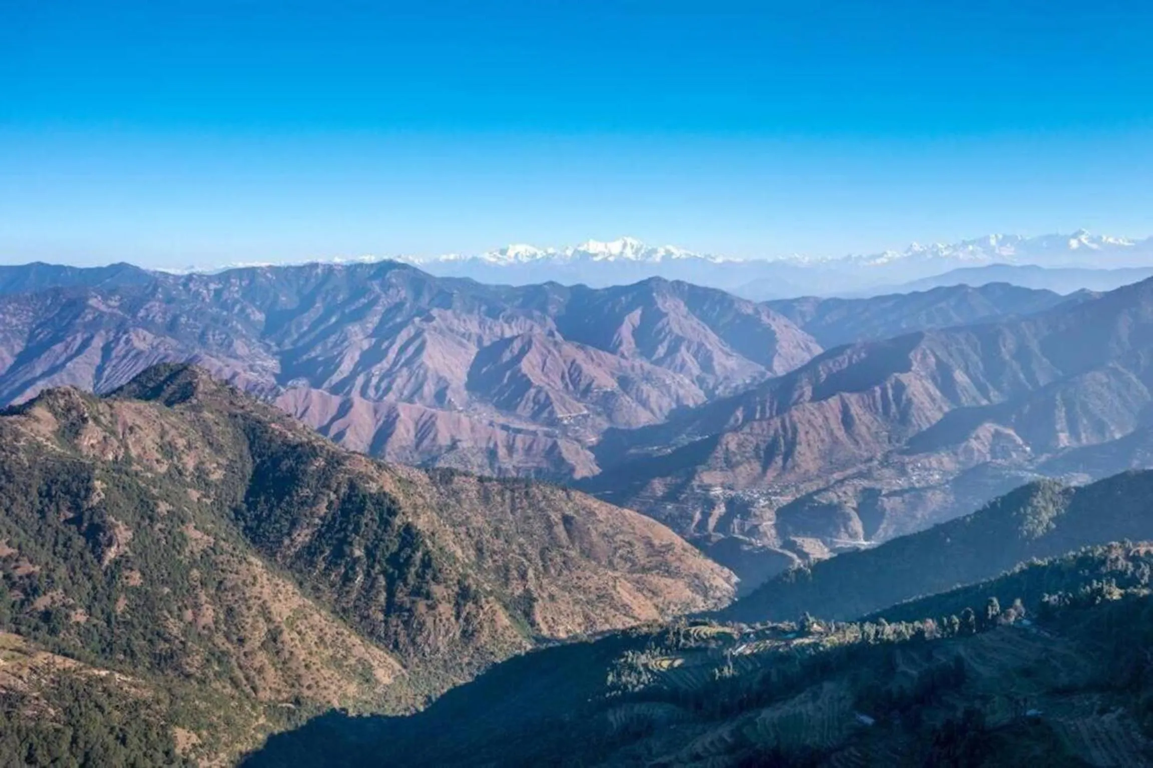 Natural landscape in LA Riqueza Dhanolti View - Mountain View Rooms - Near to Eco Park & Surkanda Devi Temple