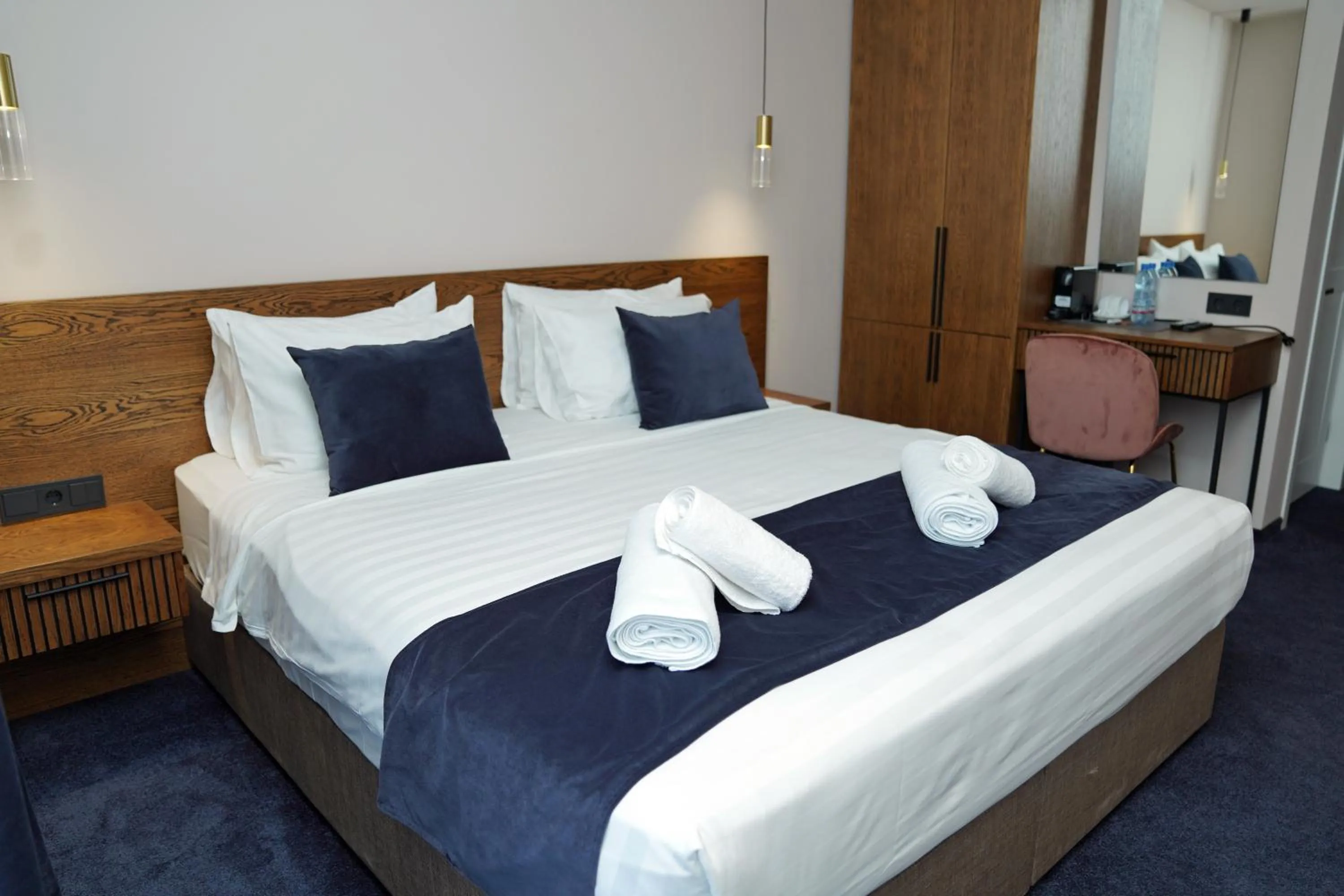 Bed in Hotel Tiflisi Inn