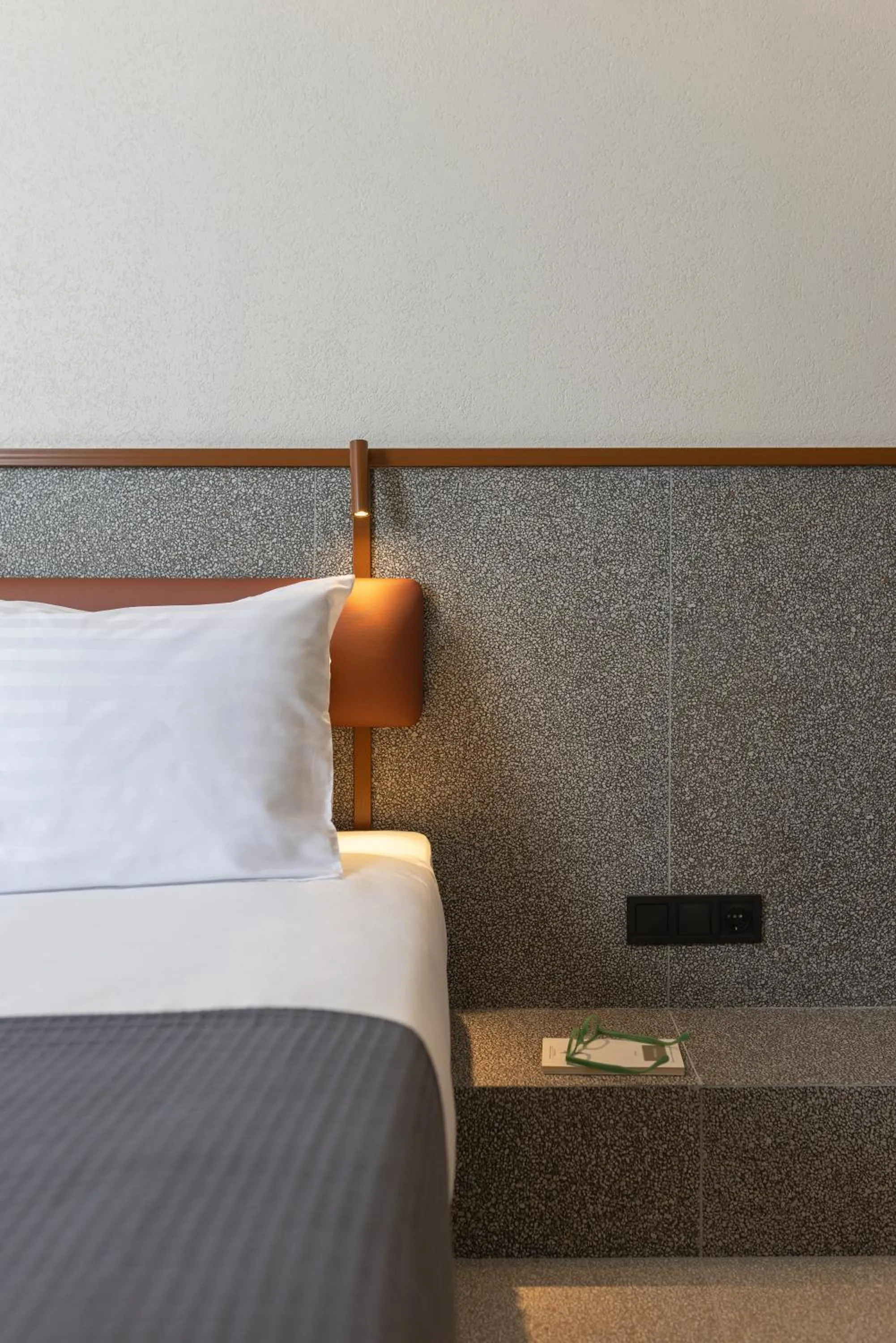 Bed in Evripides Hotel