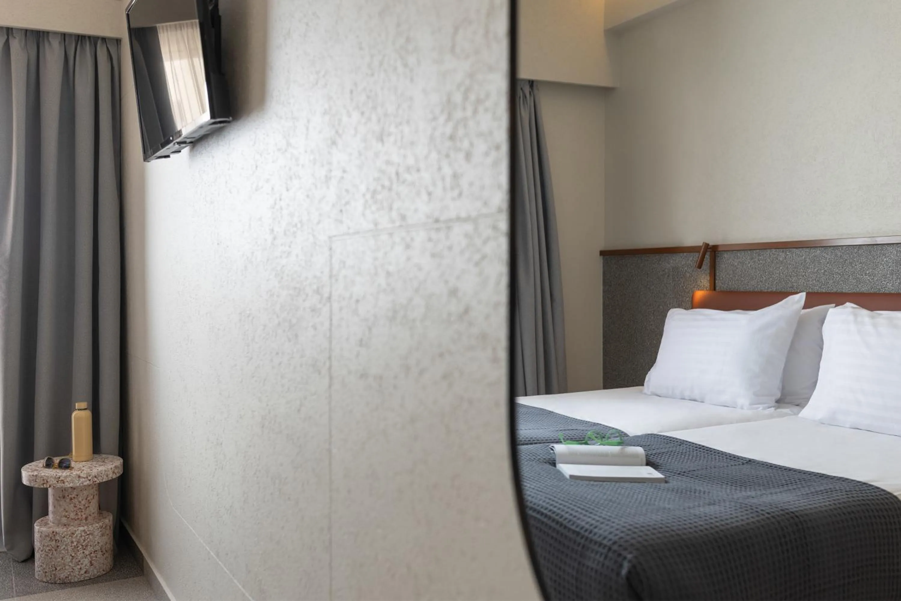 Bed in Evripides Hotel