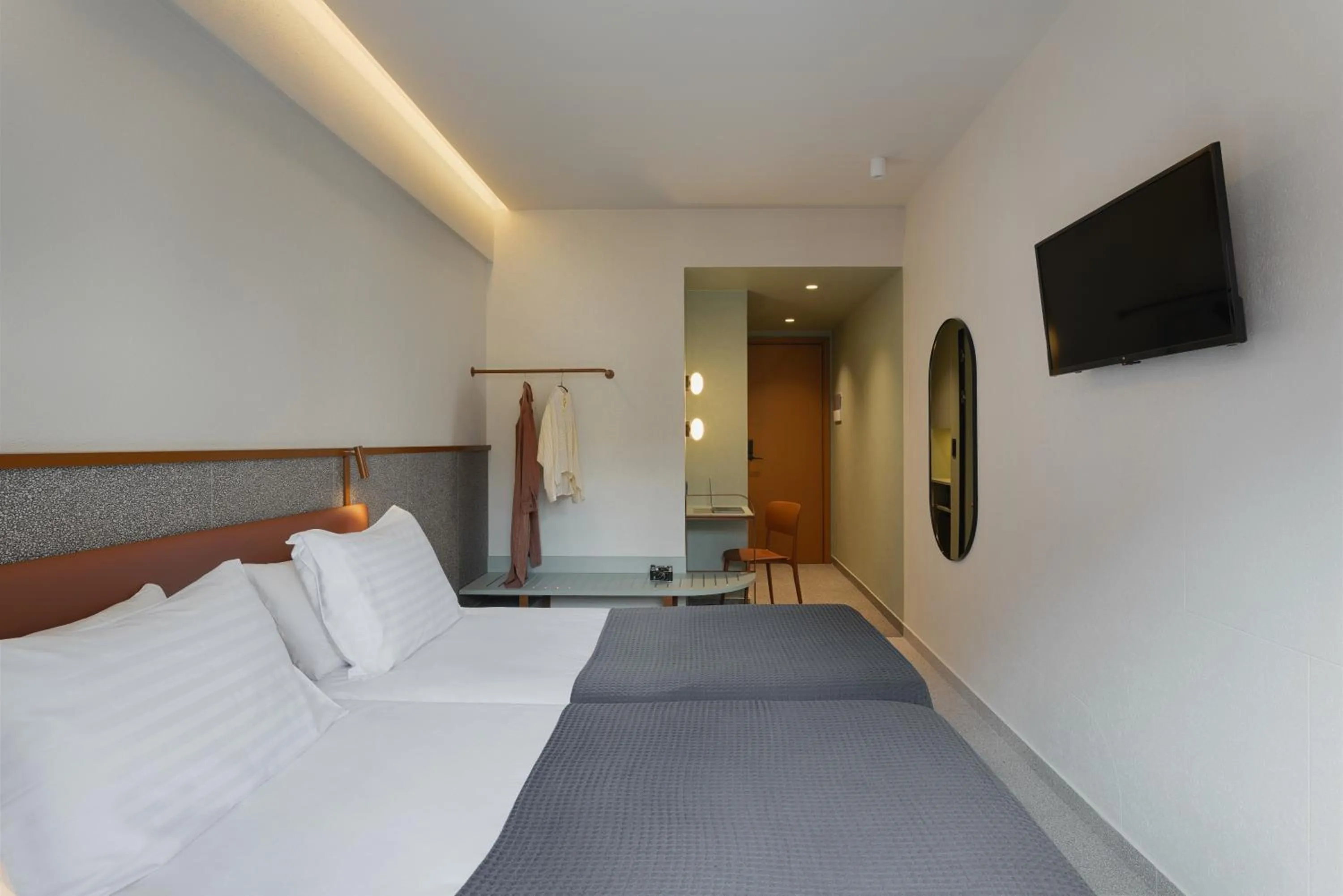 Bed in Evripides Hotel