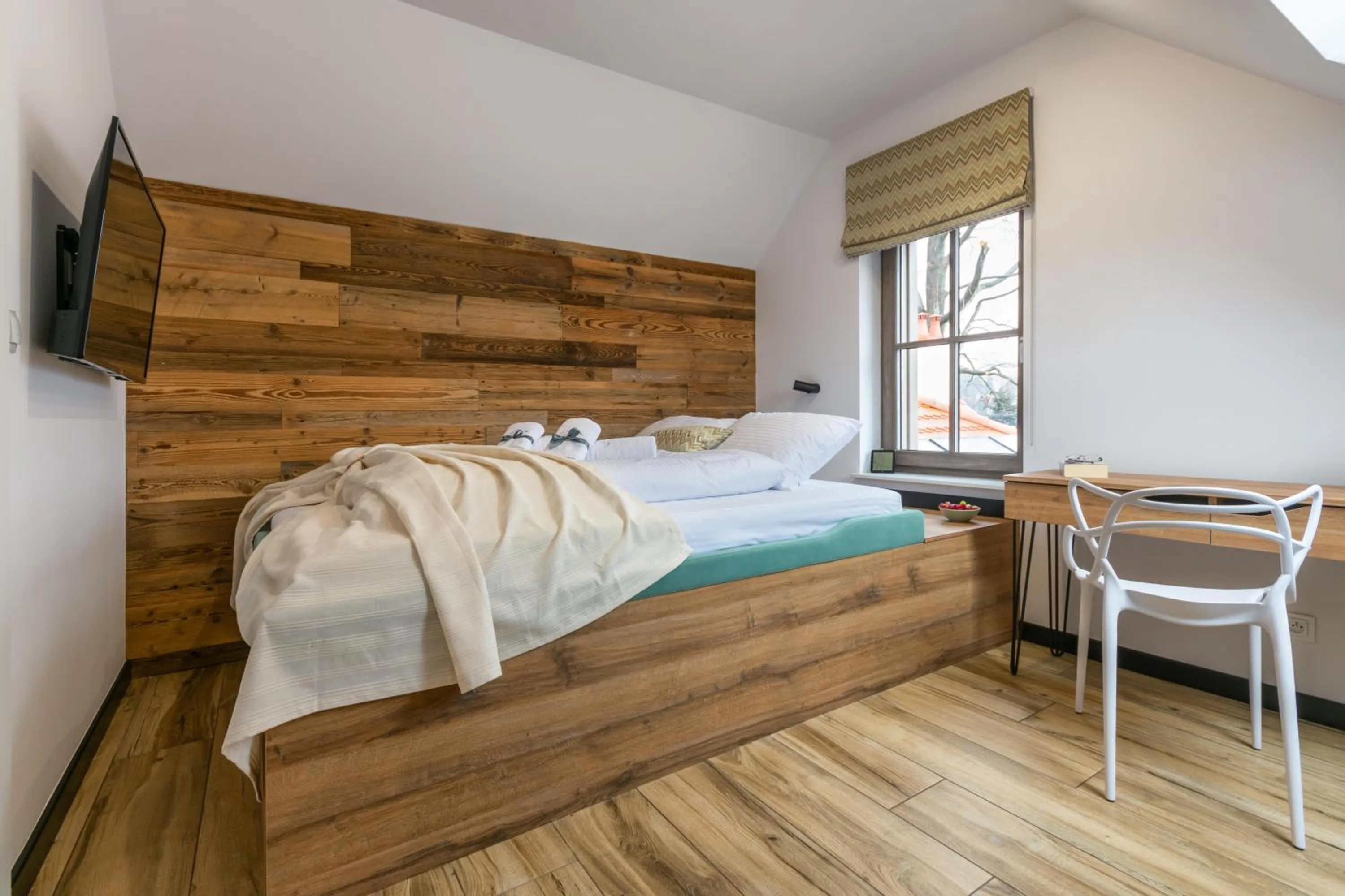 Bed in Apartament Cortina