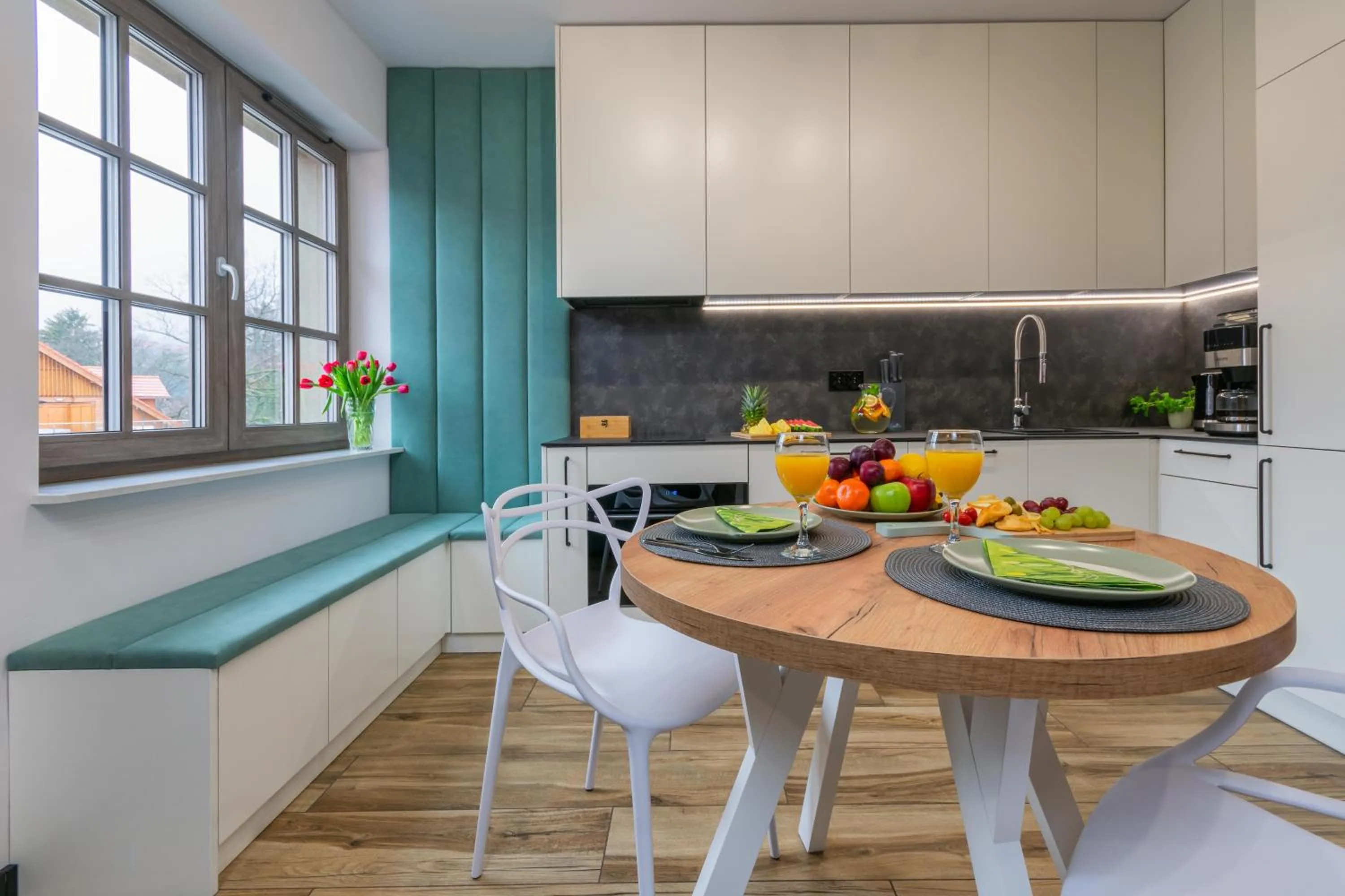 Kitchen or kitchenette in Apartament Cortina