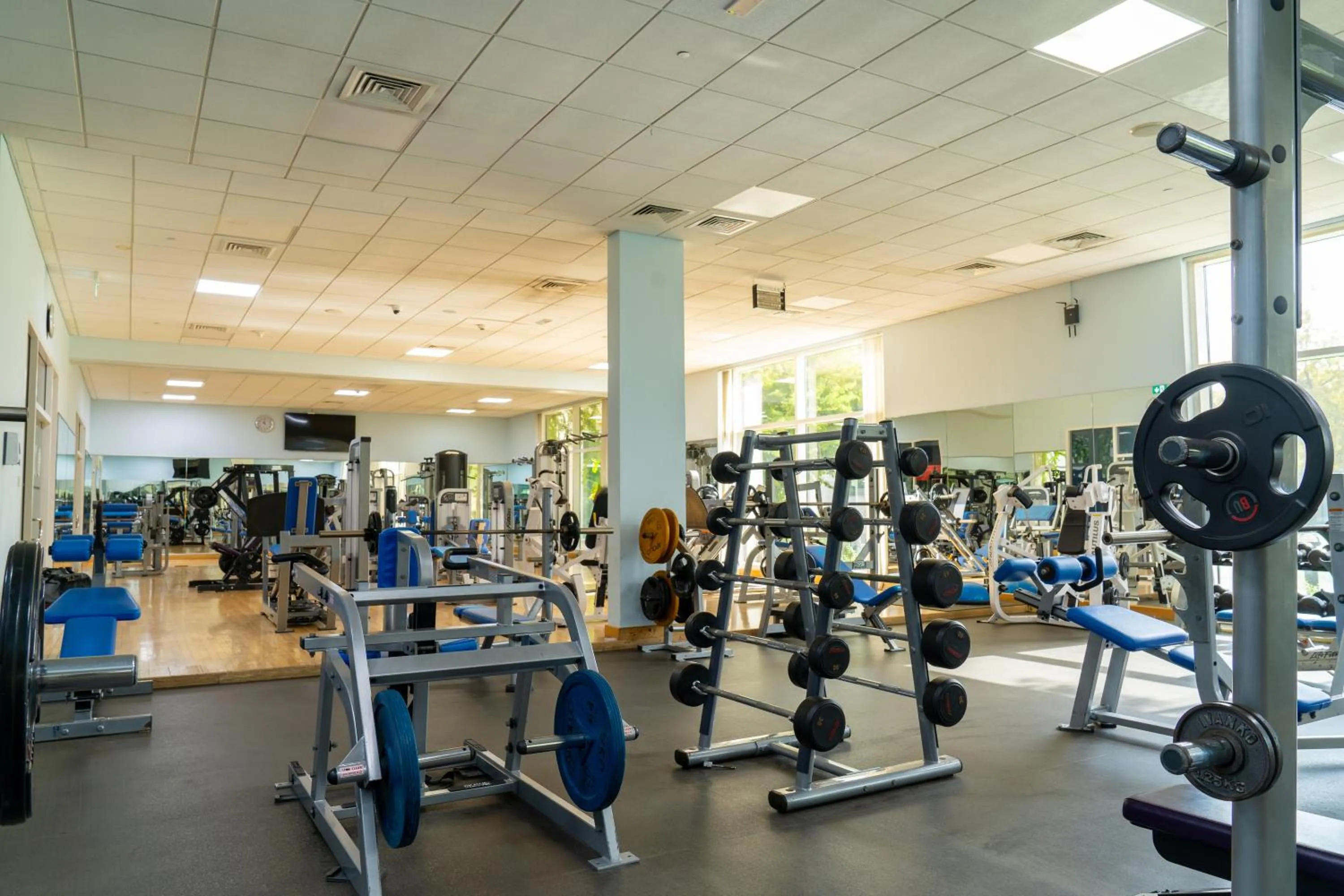 Fitness centre/facilities in eStay Hotel