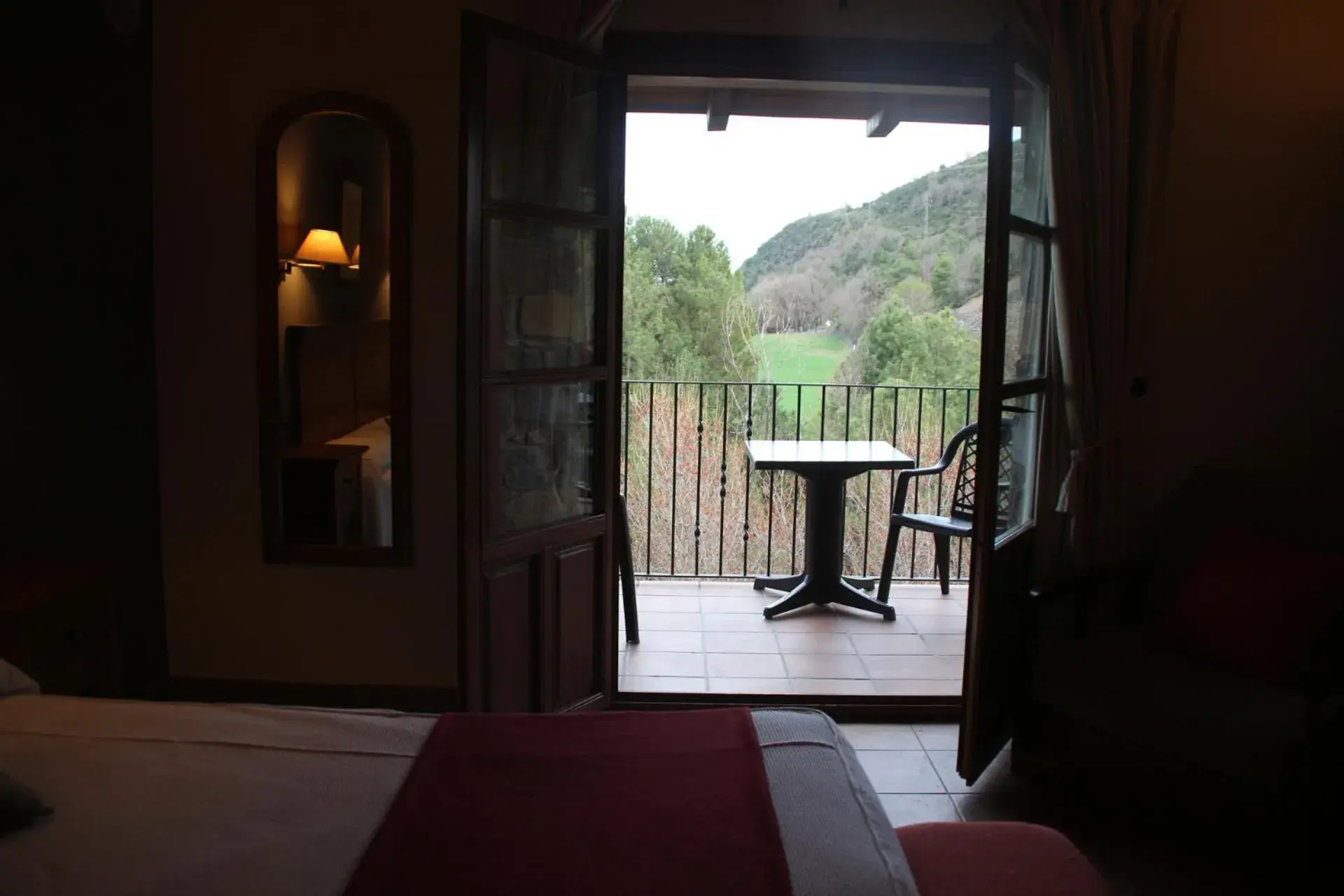 Bed in Hotel & SPA Peña Montañesa Bed in Hotel & SPA Peña Montañesa