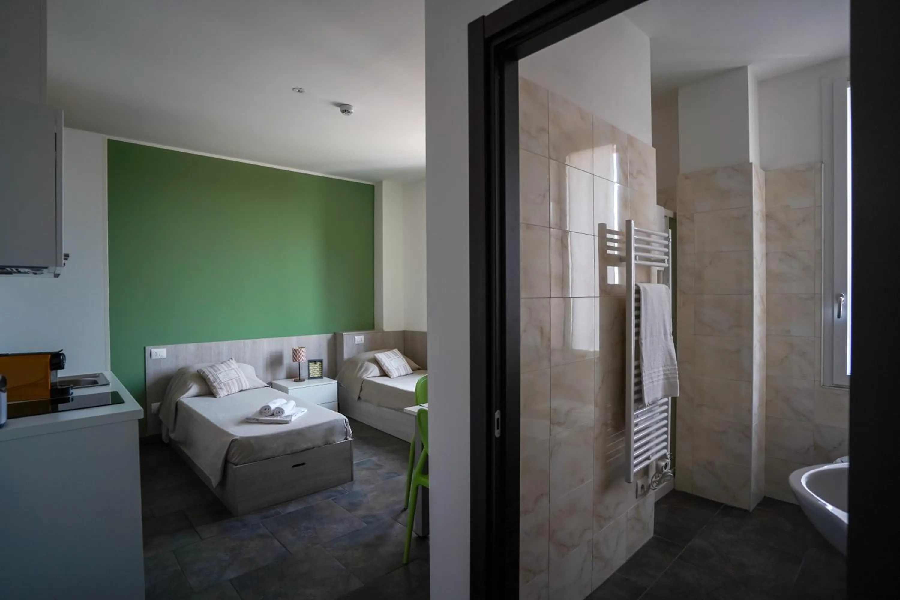 Bathroom, Bed in Bnbook Residence Matteotti