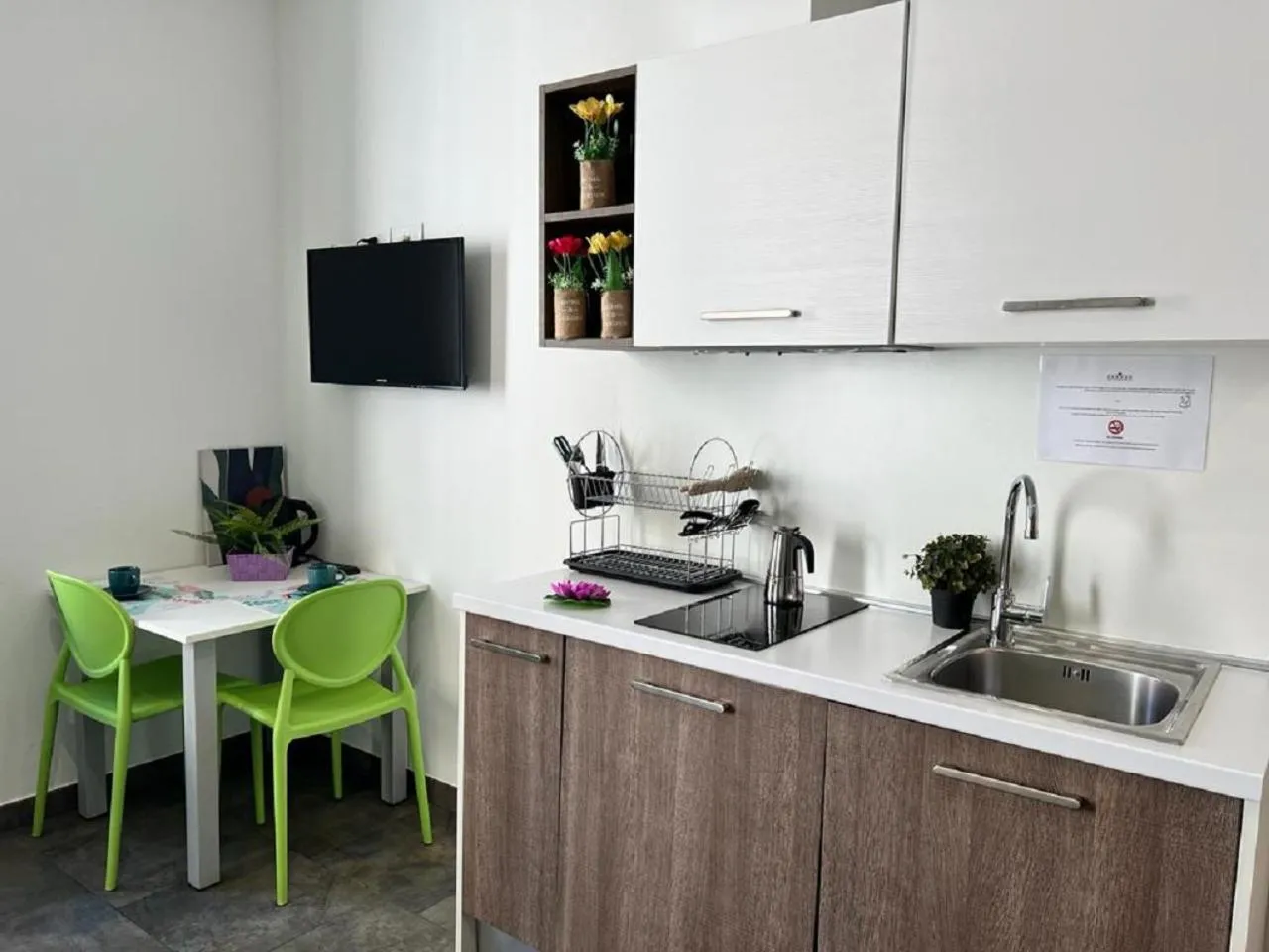 Kitchen or kitchenette in Bnbook Residence Matteotti