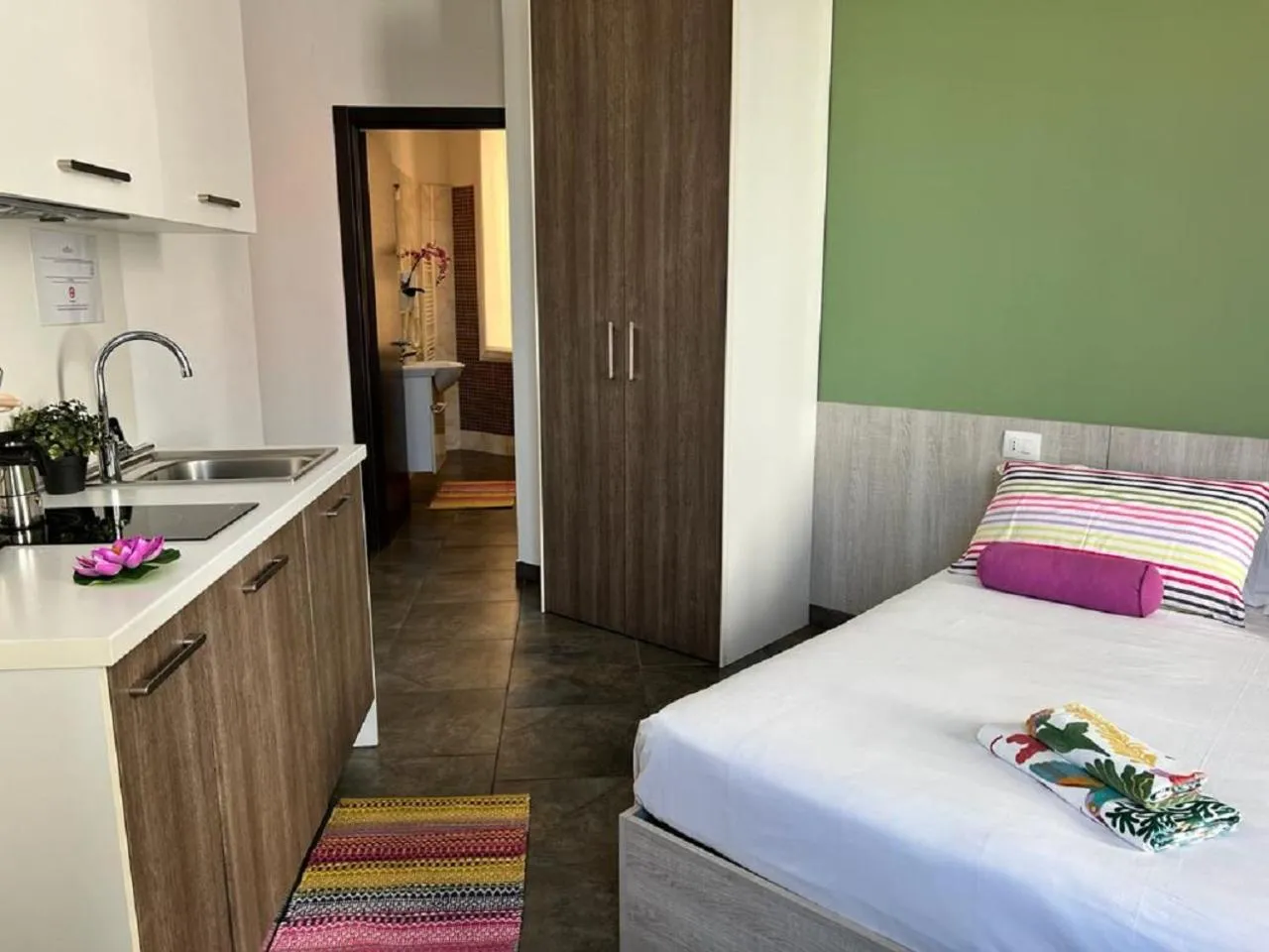 Bed in Bnbook Residence Matteotti