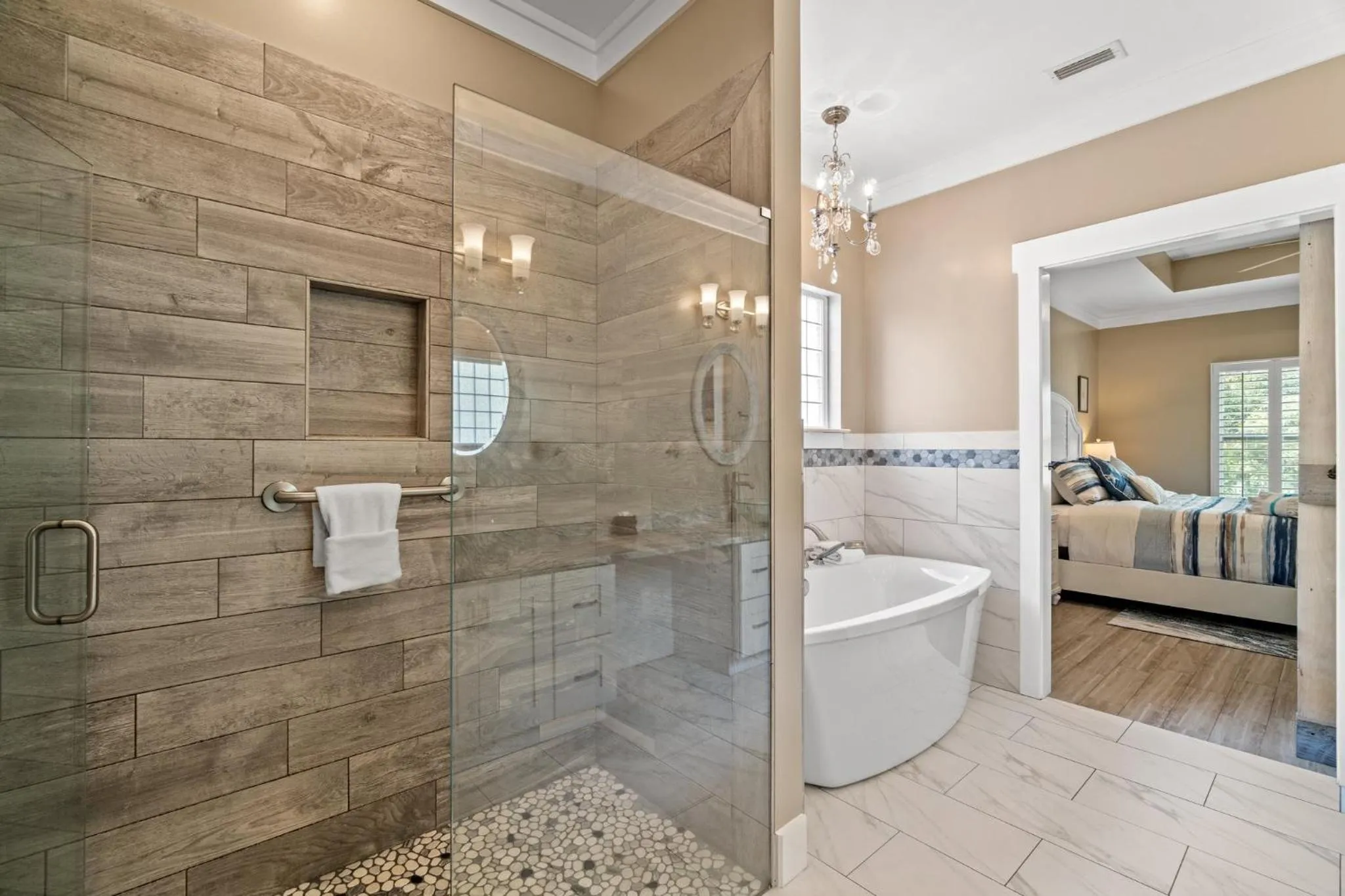 Bathroom in Charming Retreat, a Short Walk to Laguna Beach, with Room for 10!