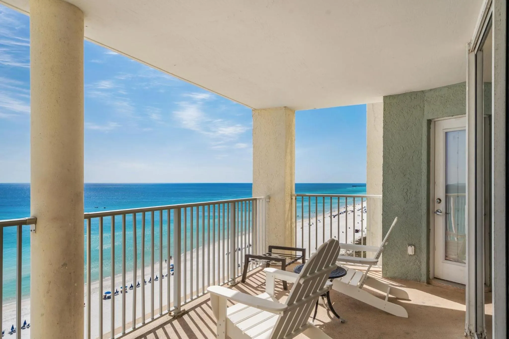 Balcony/Terrace in Beautiful Long Beach Condo unit 1-1206! TWO Gulf Masters!