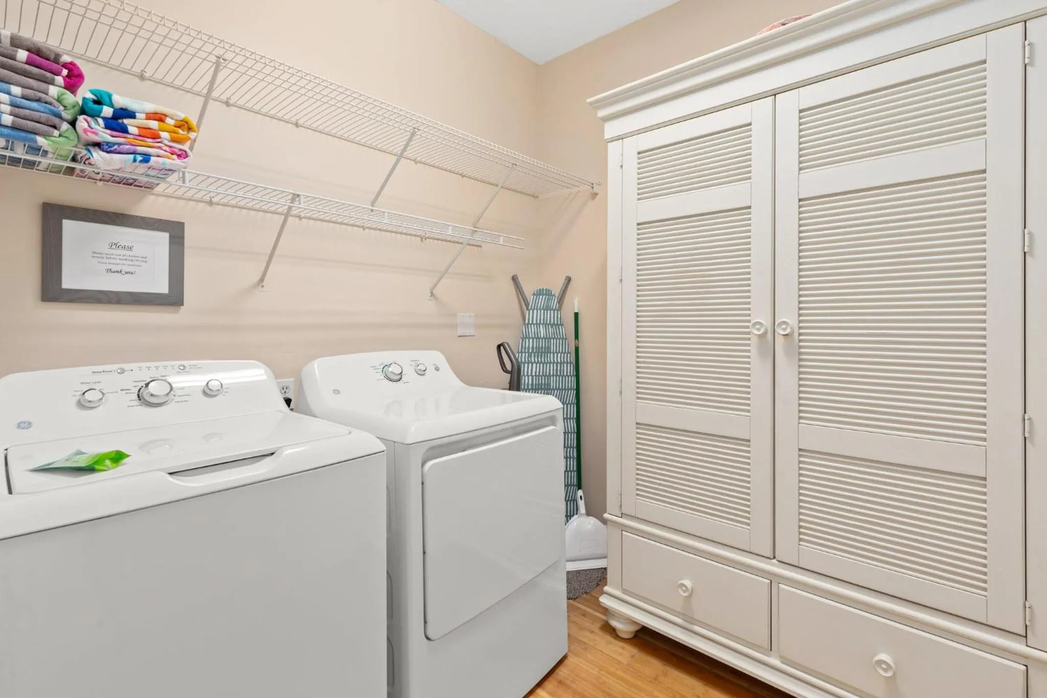 laundry in Expertly Decorated Family Home, Steps to Beach w/ a Private Heated Pool & Spa!