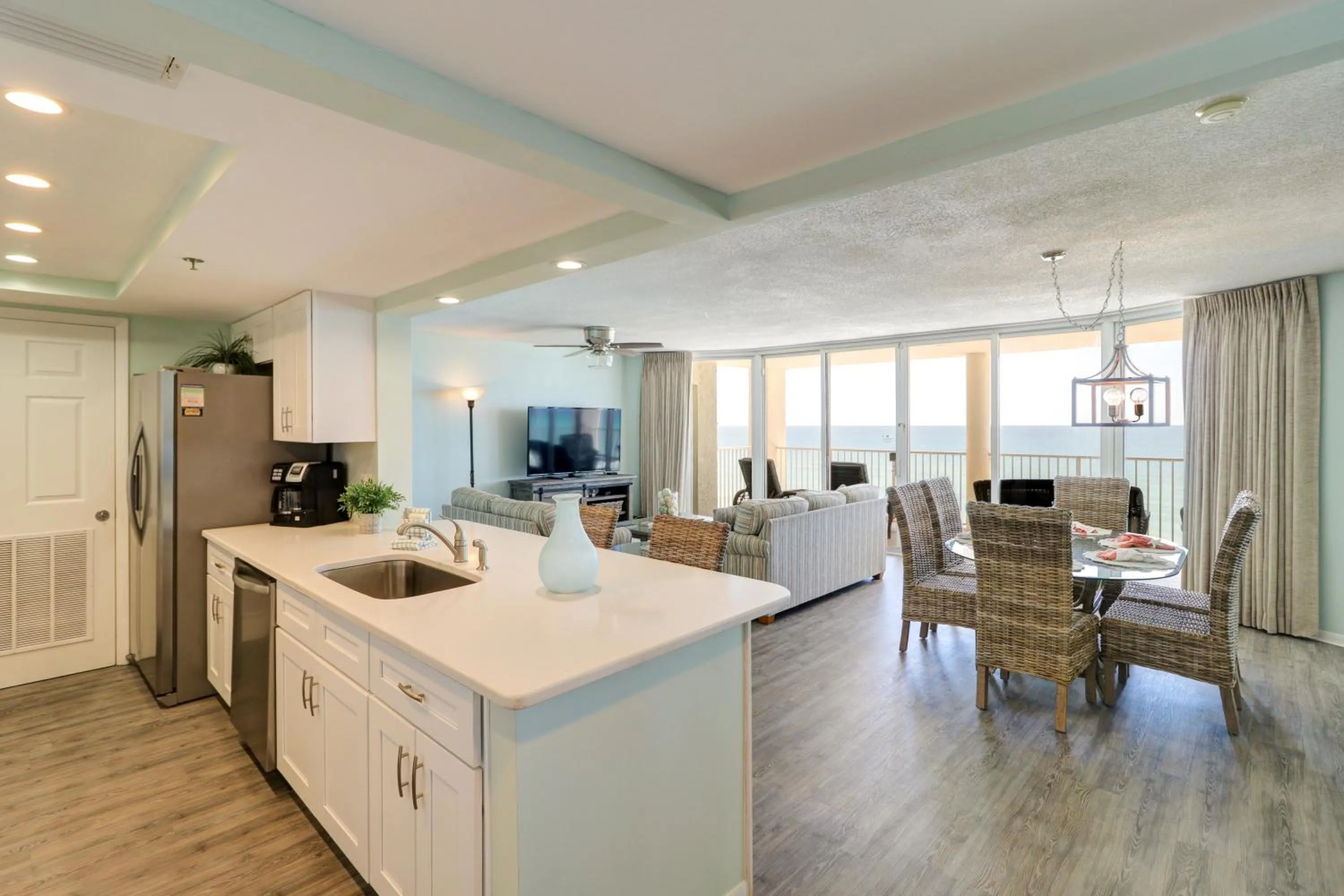 Living room in The Perfect Escape! Long Beach Resort-8th Floor-Gulf Front with AMAZING views