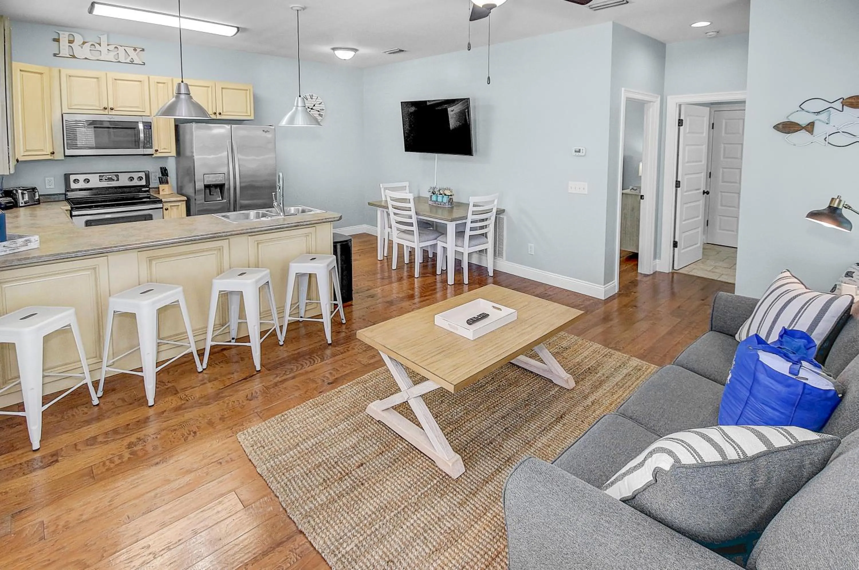 Photo of the whole room in 5 Bed, 5 Bath Beach Home/Only a 3 Minute Walk To The Beach! SLEEPS 12