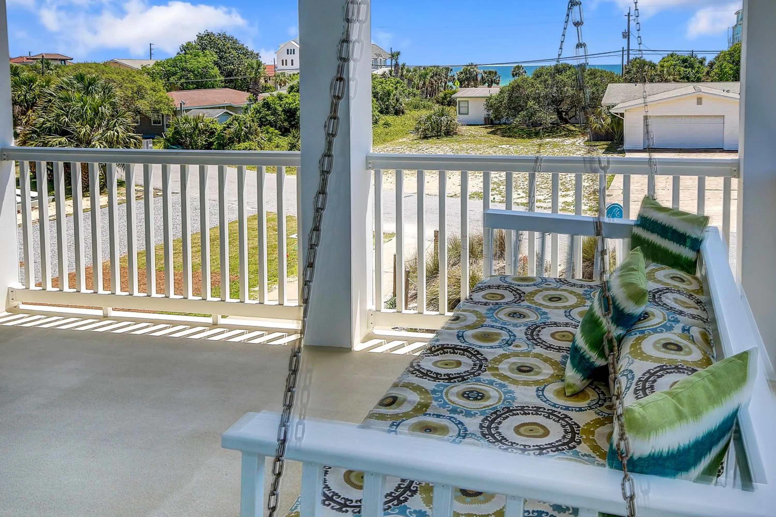 Balcony/Terrace in 5 Bed, 5 Bath Beach Home/Only a 3 Minute Walk To The Beach! SLEEPS 12