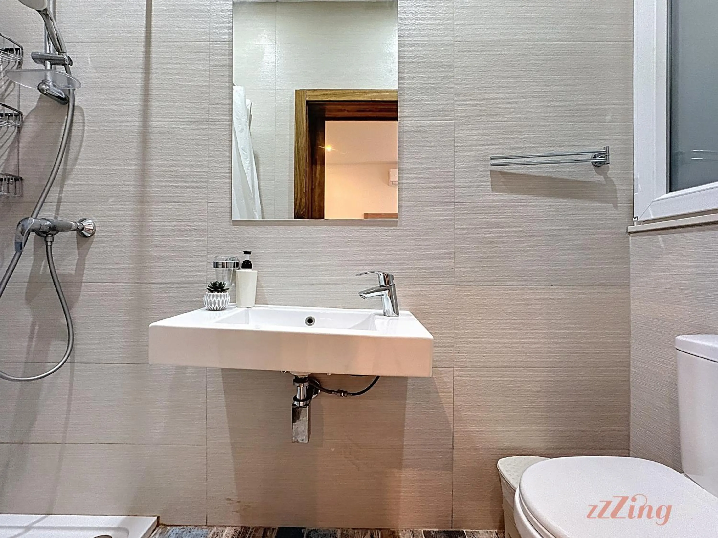 Shower in Scenic Gozo Apartment & Shared Pool