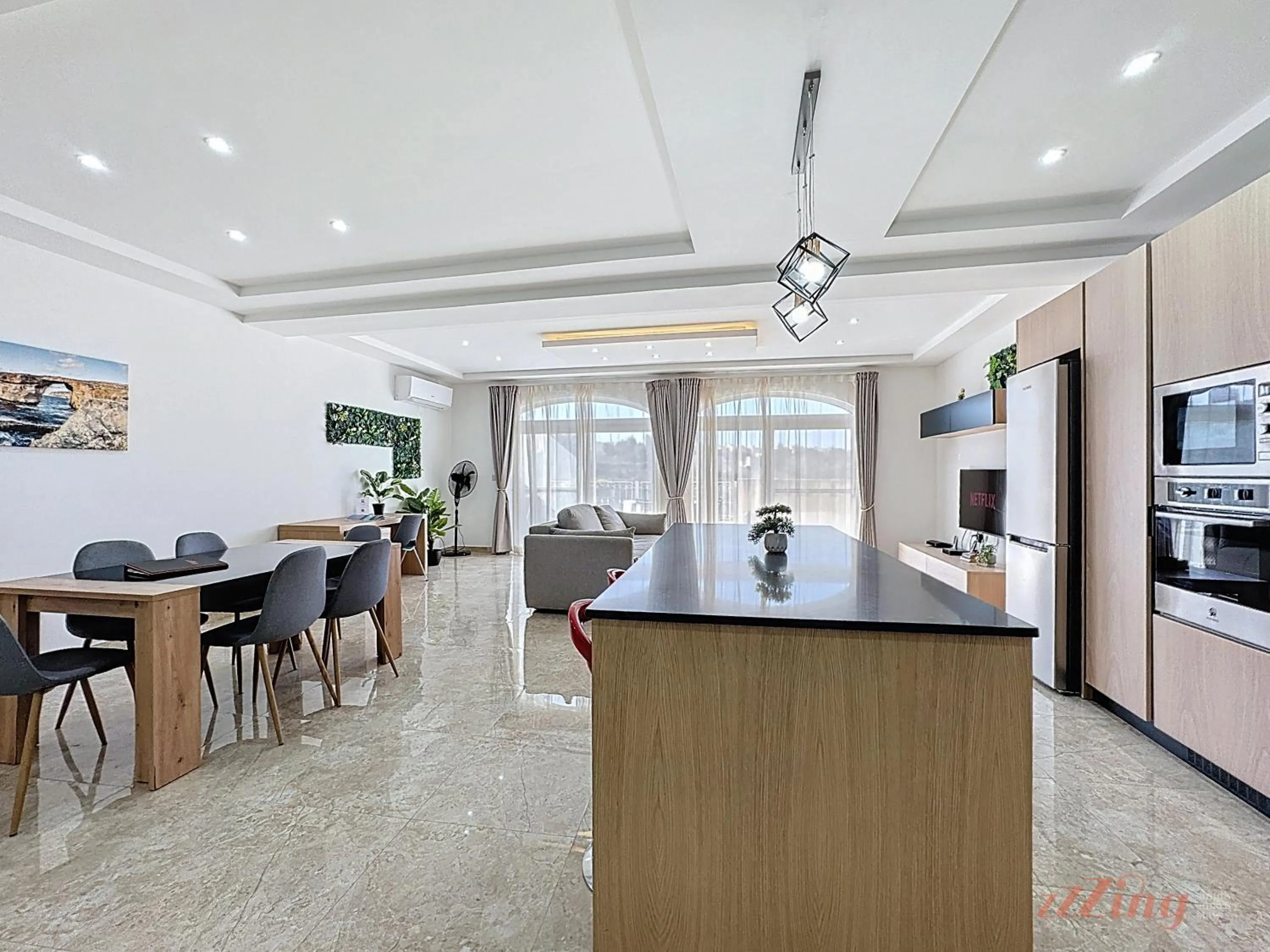 Living room in Scenic Gozo Apartment & Shared Pool