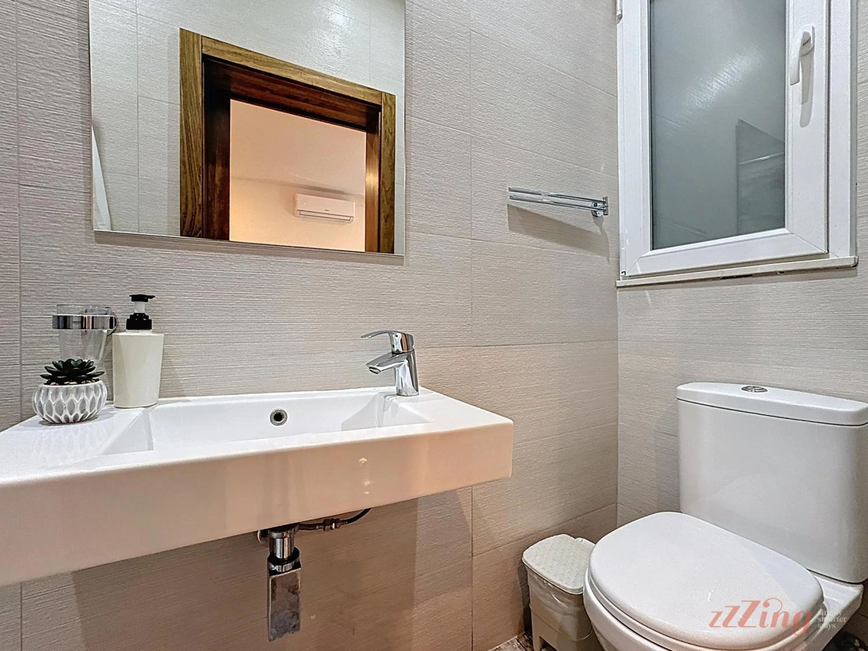 Bathroom in Scenic Gozo Apartment & Shared Pool