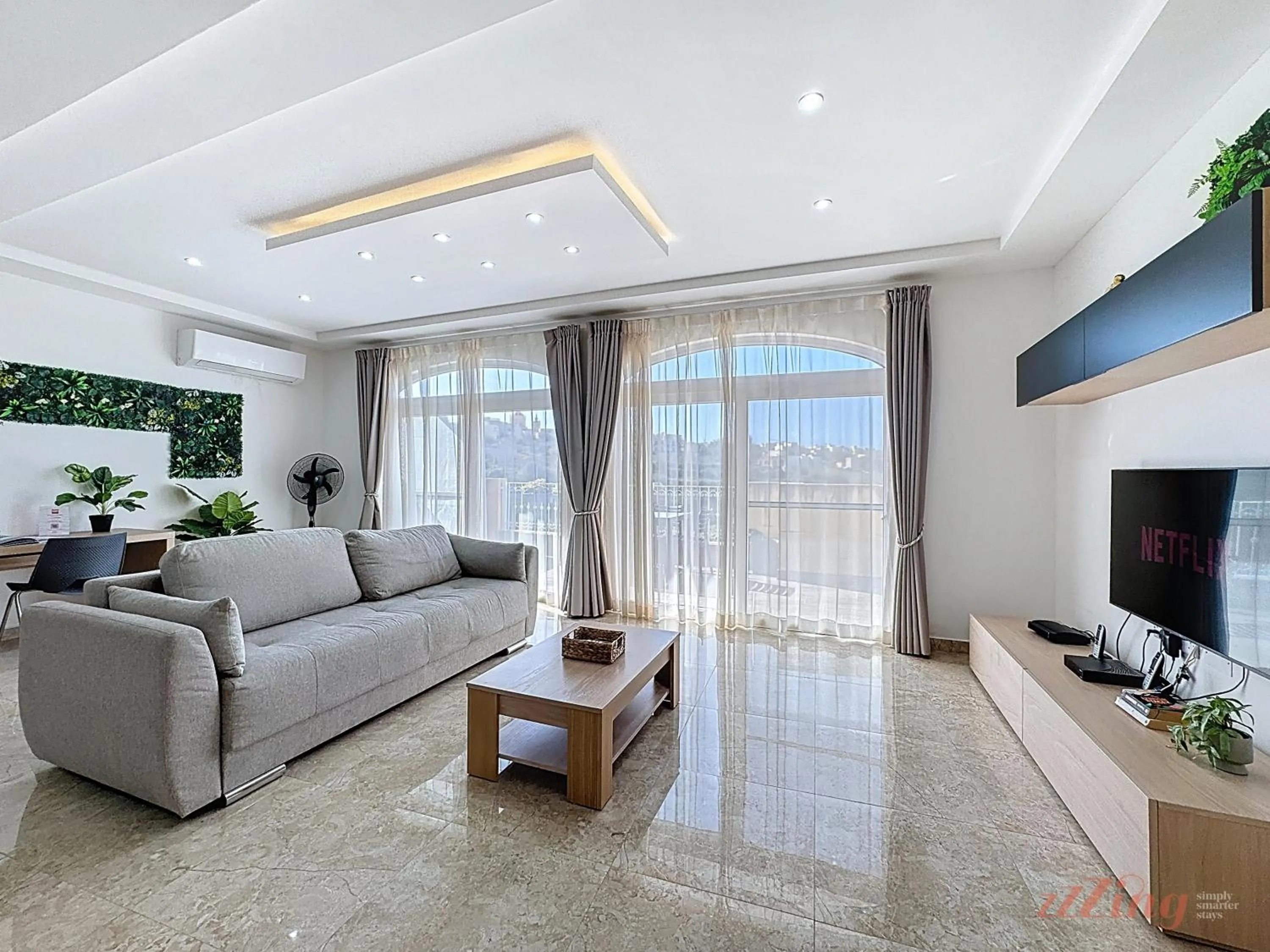 TV and multimedia in Scenic Gozo Apartment & Shared Pool