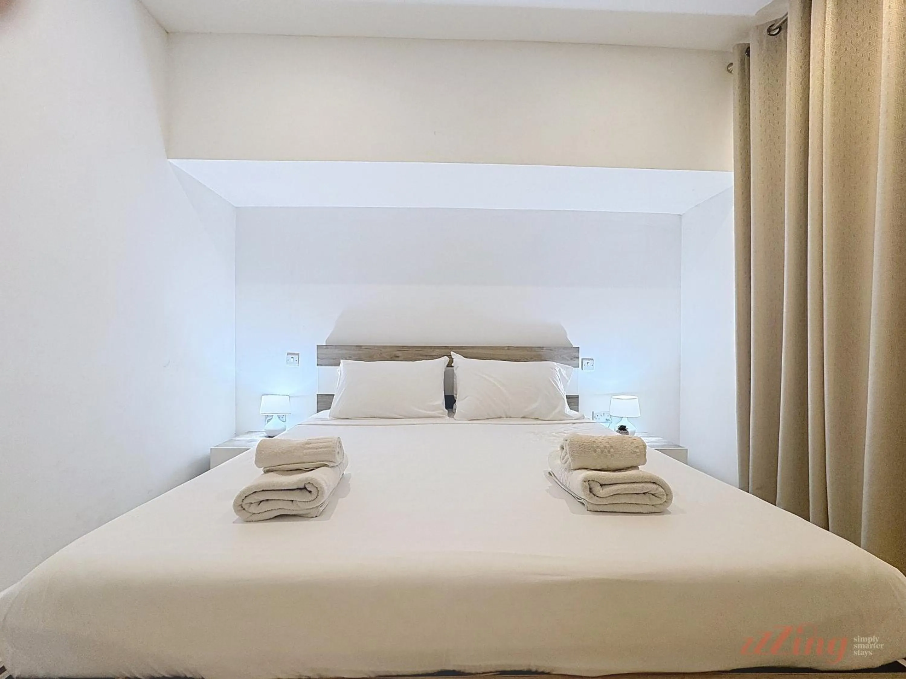 Bed in Scenic Gozo Apartment & Shared Pool