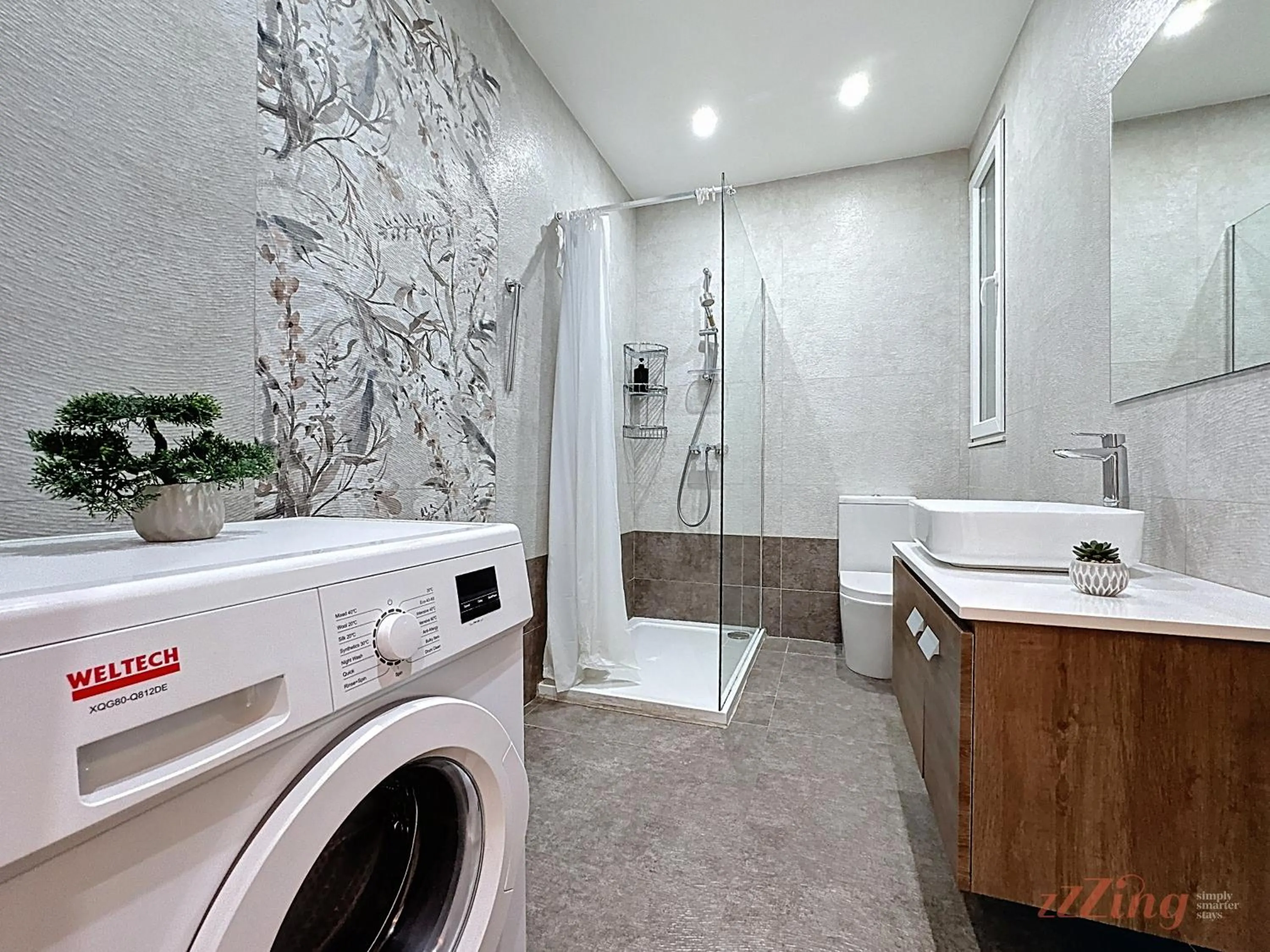 Shower in Scenic Gozo Apartment & Shared Pool