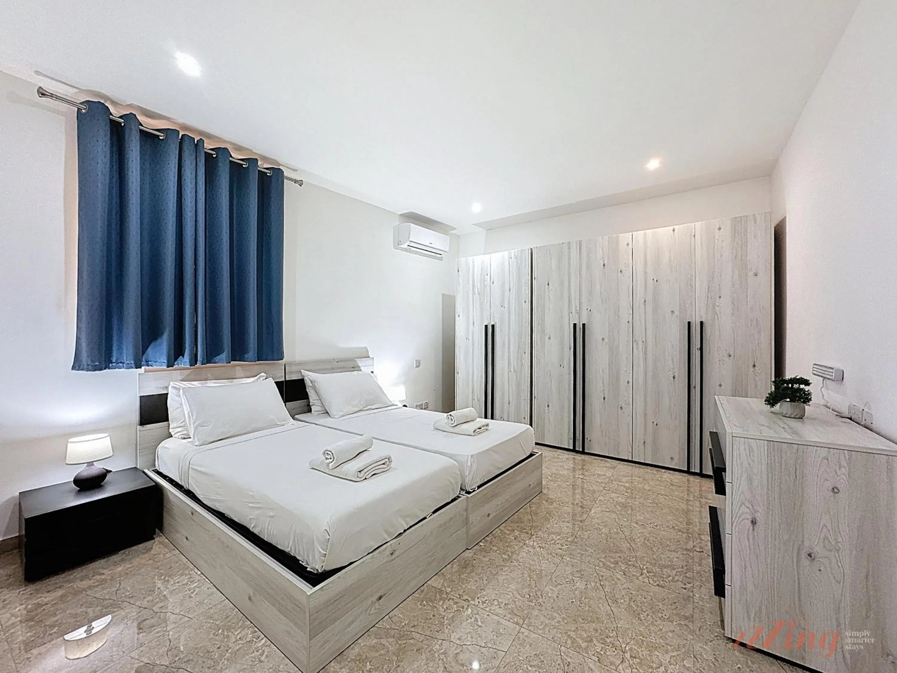Bed in Scenic Gozo Apartment & Shared Pool