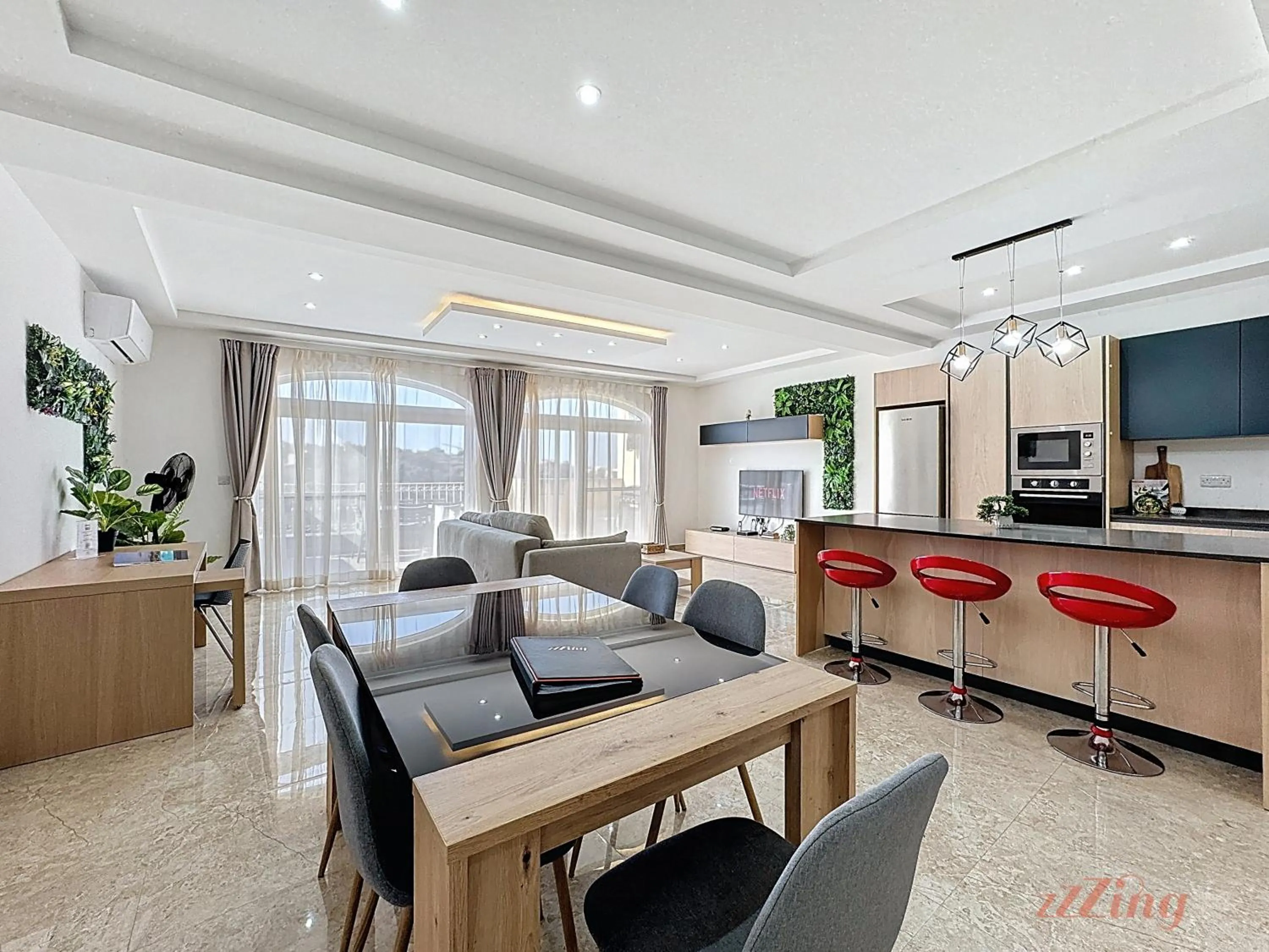 Dining area in Scenic Gozo Apartment & Shared Pool