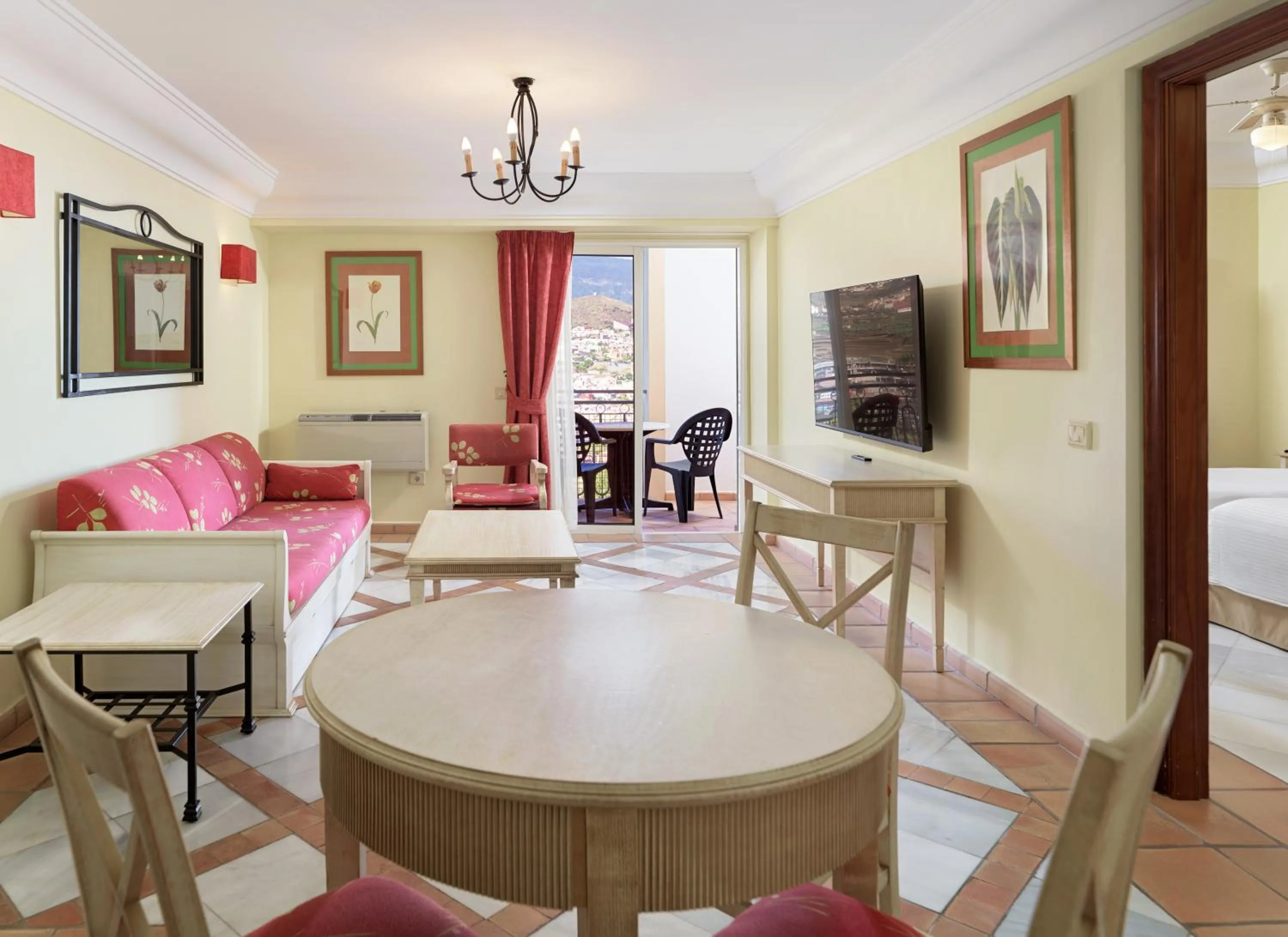 Communal lounge/ TV room, Bed in Hotel Las Águilas Tenerife, Affiliated by Meliá