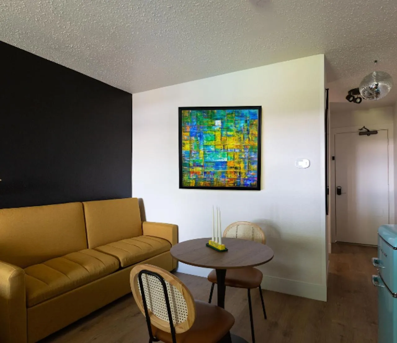 Seating area in Hotel McCoy - Art, Libations, Pool Society