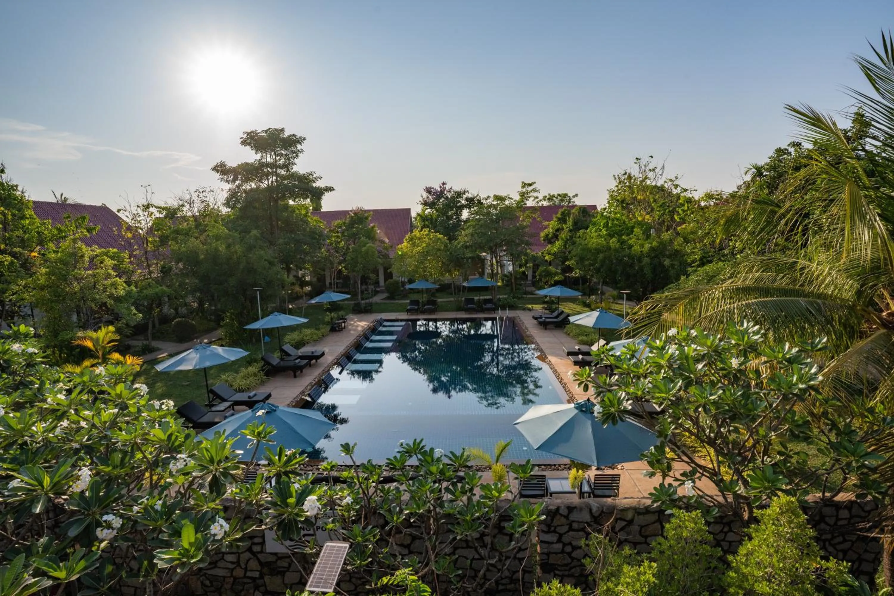 Garden view in Amazing Smile Angkor Resort