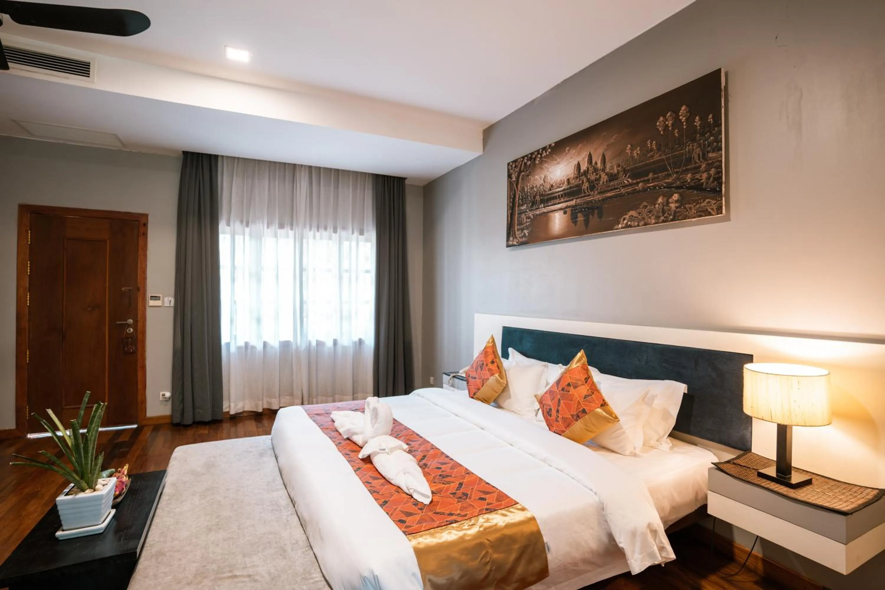 Bed in Amazing Smile Angkor Resort