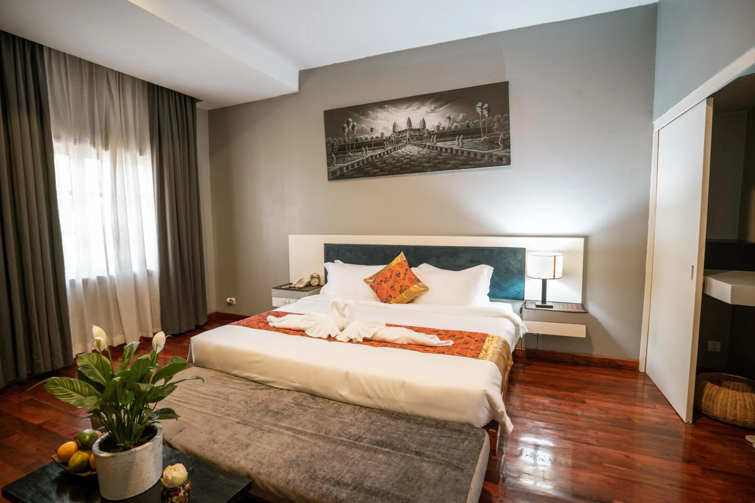 Bed in Amazing Smile Angkor Resort