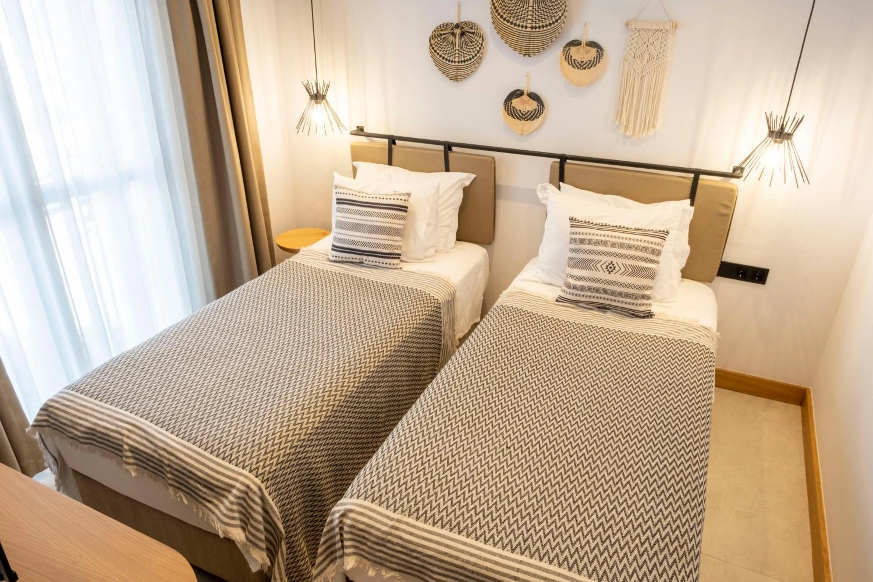 Bed in Kotraba Alacati Hotel